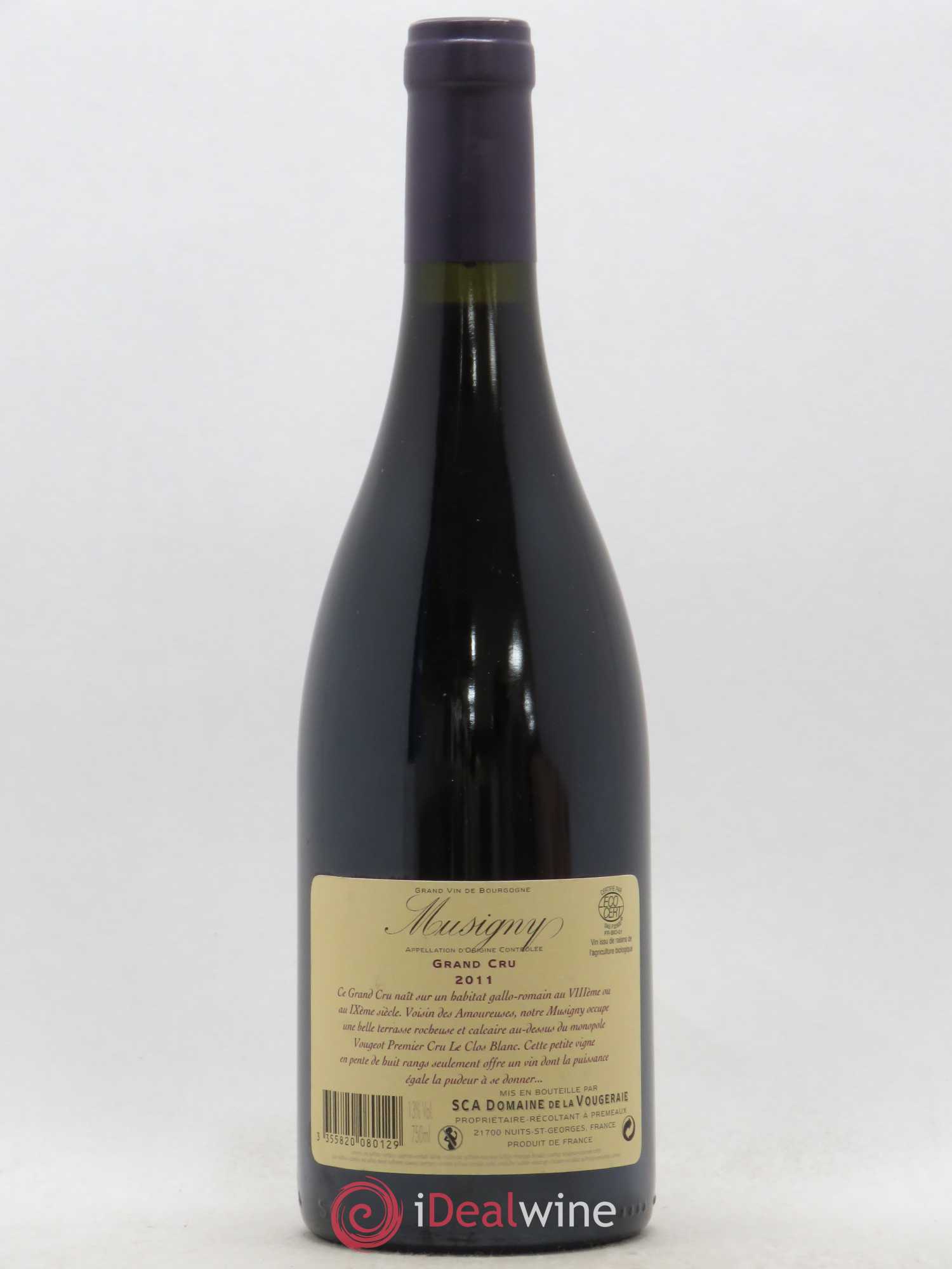 Musigny Grand Cru La Vougeraie 2011 - Lot de 1 bouteille - 1