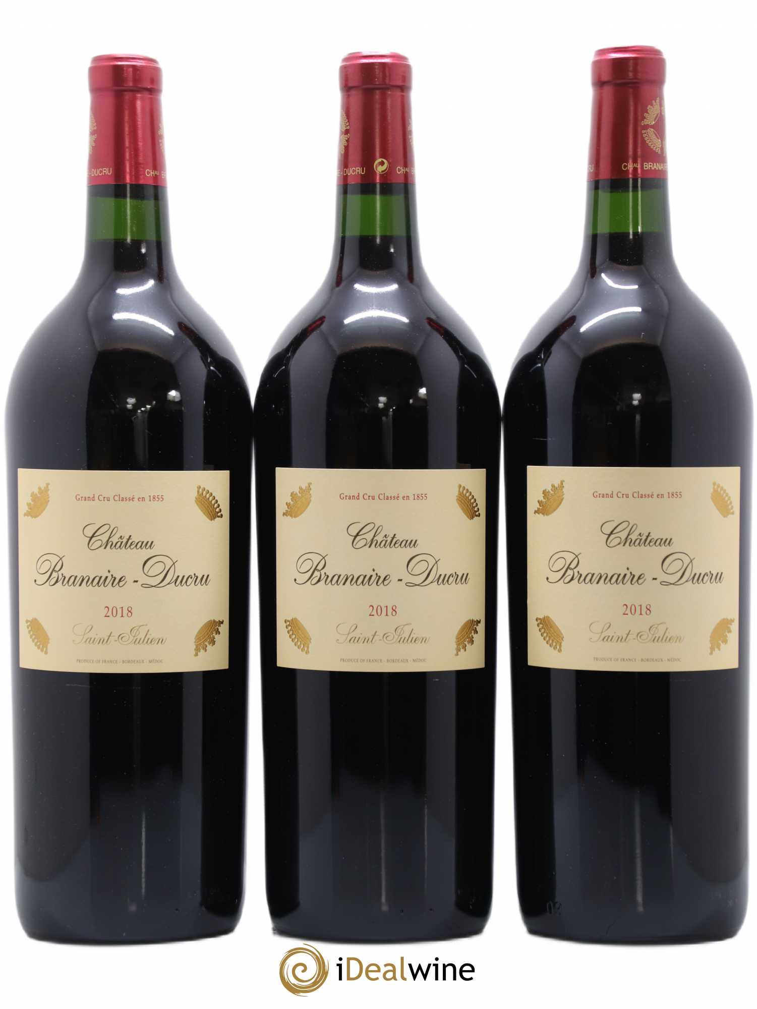 Château Branaire Ducru 4ème Grand Cru Classé 2018 - Lot de 3 magnums - 0