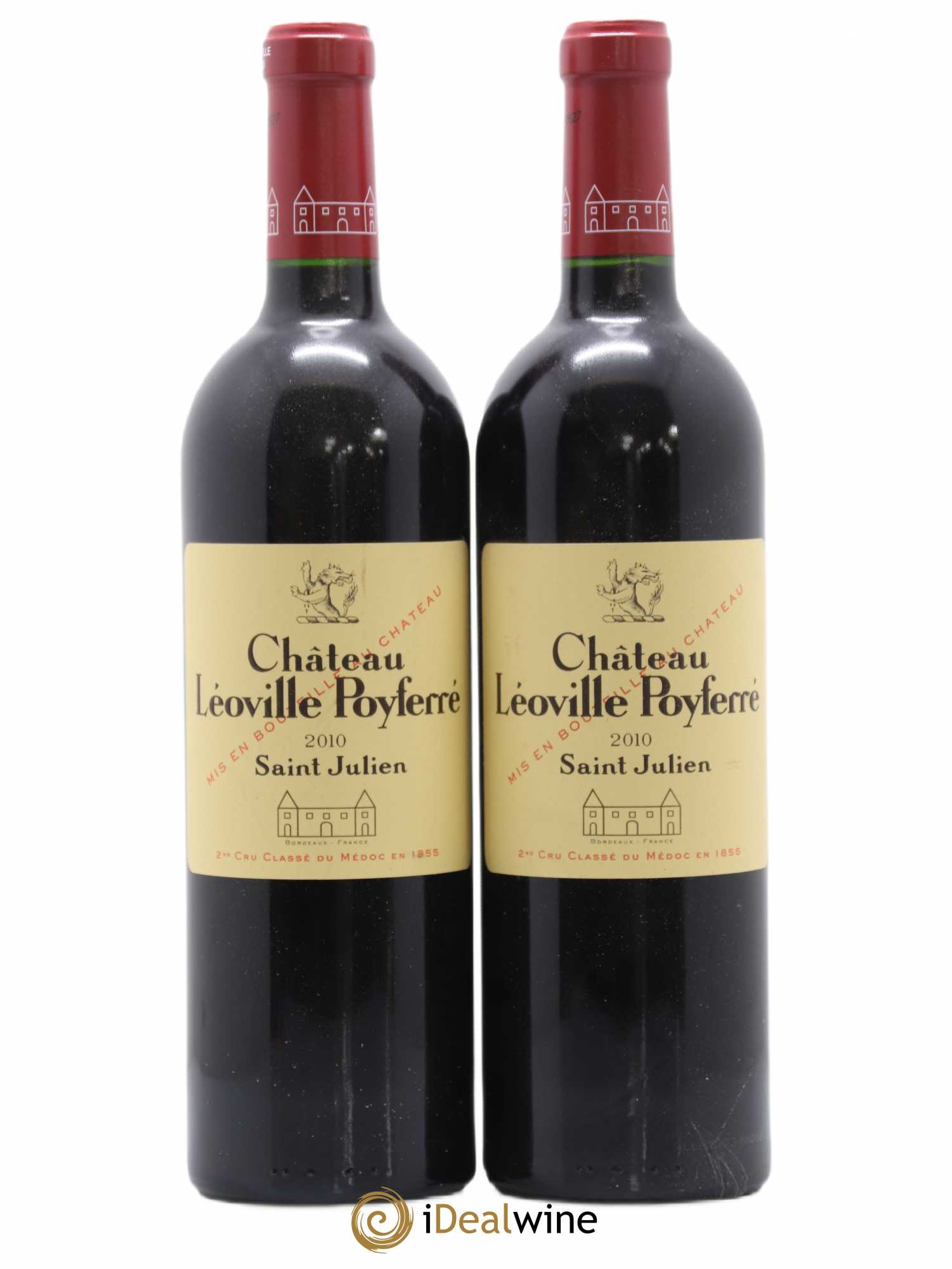 Château Léoville Poyferré 2ème Grand Cru Classé 2010 - Lot de 2 bouteilles - 0