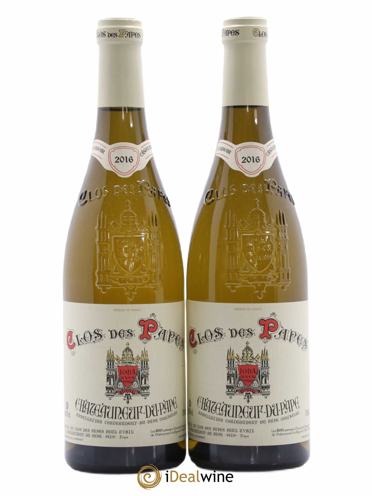 Châteauneuf-du-Pape Clos des Papes - Paul Avril 2016 - Lot de 2 bouteilles - 0