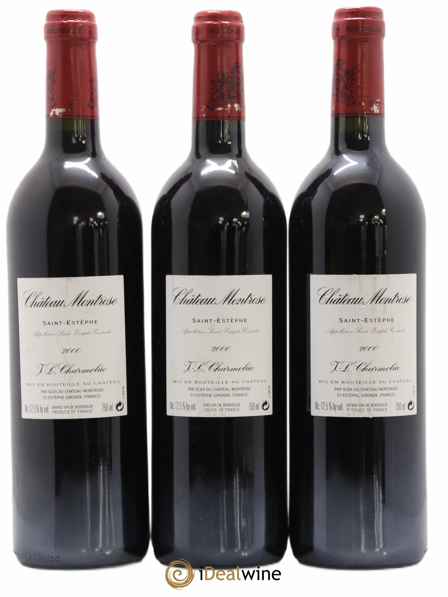 Château Montrose 2ème Grand Cru Classé 2000 - Lot de 3 bouteilles - 1