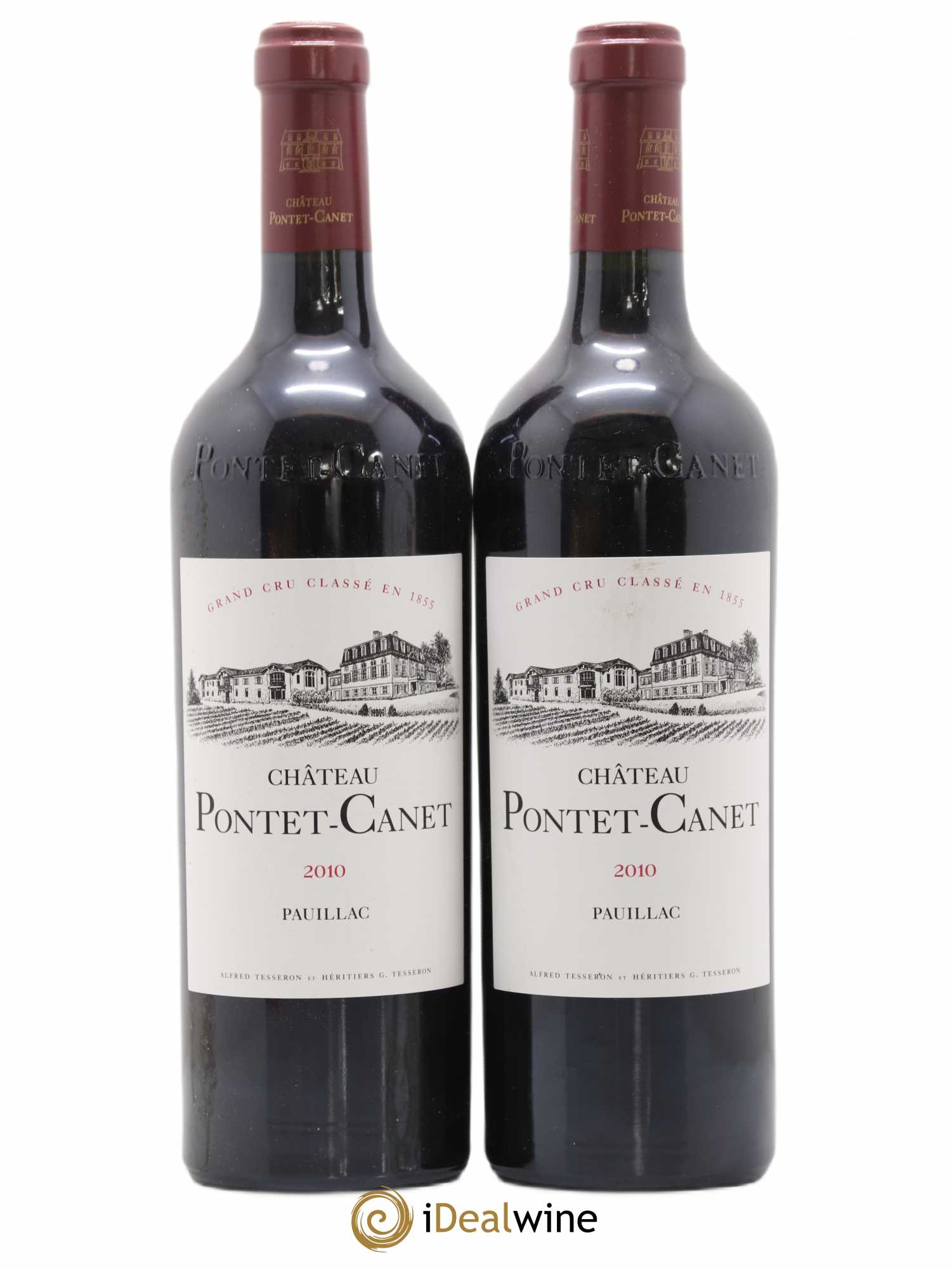 Château Pontet Canet 5ème Grand Cru Classé 2010 - Lot de 2 bouteilles - 0