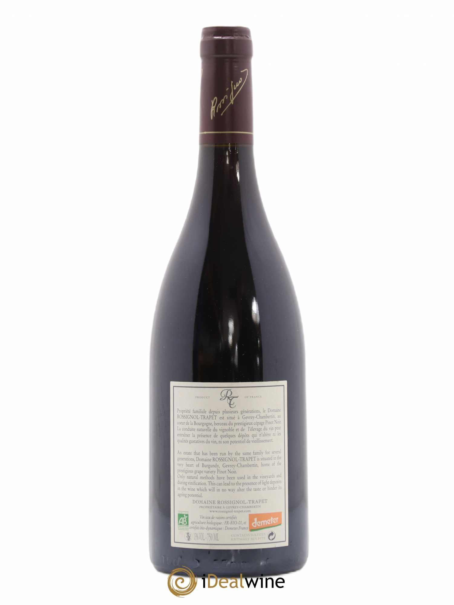 Chambertin Grand Cru Rossignol-Trapet (Domaine) 2009 - Lot de 1 bouteille - 1