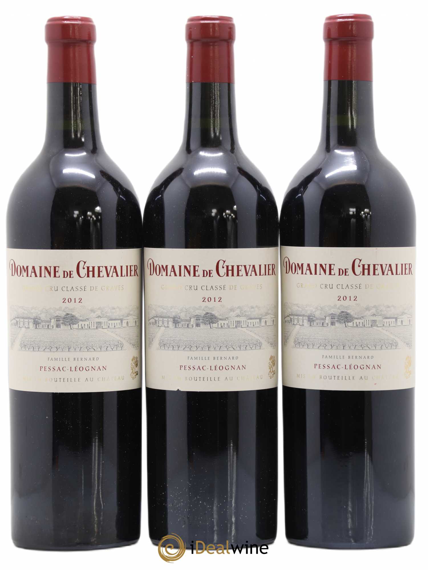 Domaine de Chevalier Cru Classé de Graves 2012 - Lot de 3 bouteilles - 0
