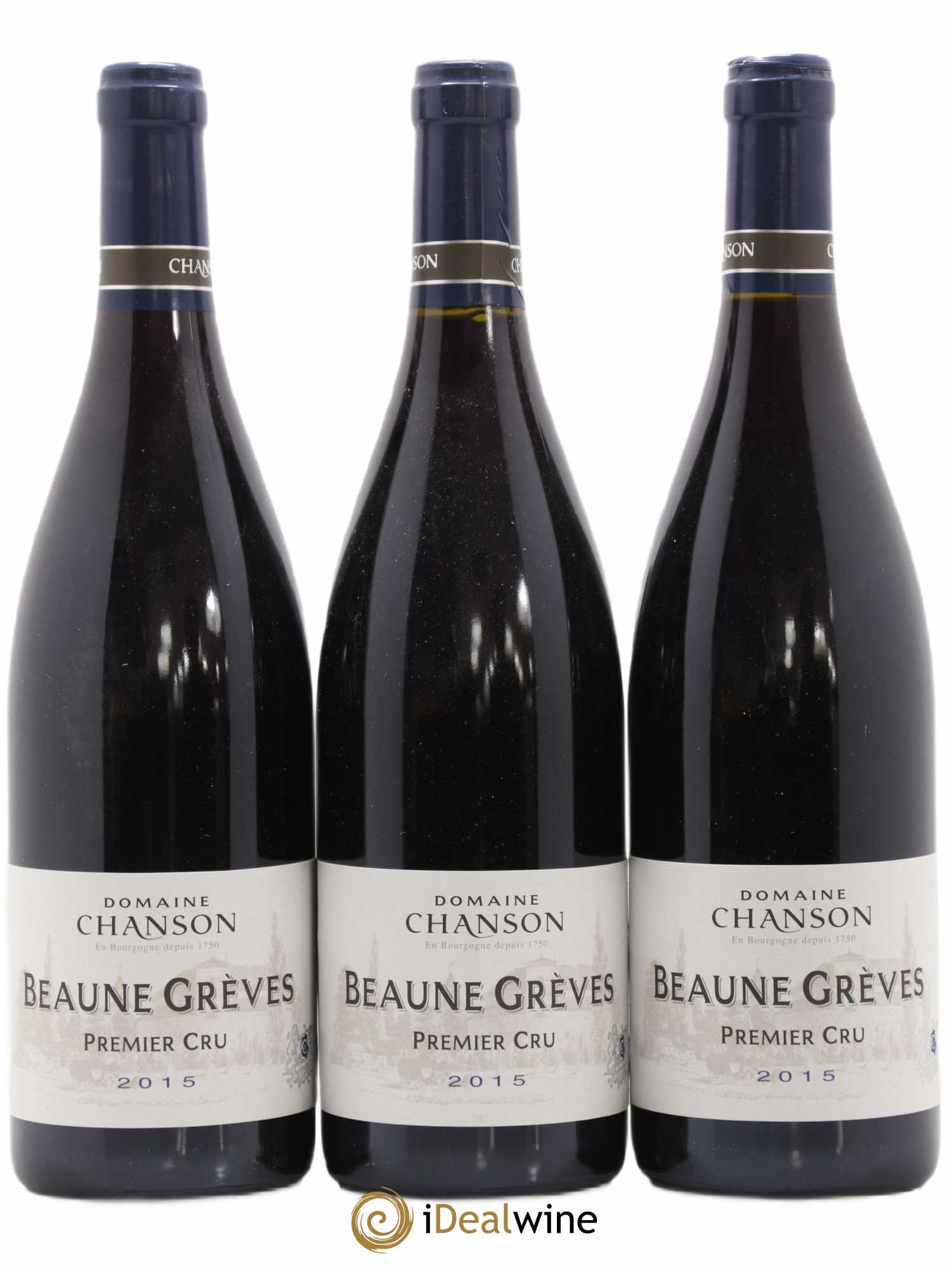 Beaune 1er Cru Grèves Chanson 2015 - Lot de 3 bouteilles - 0