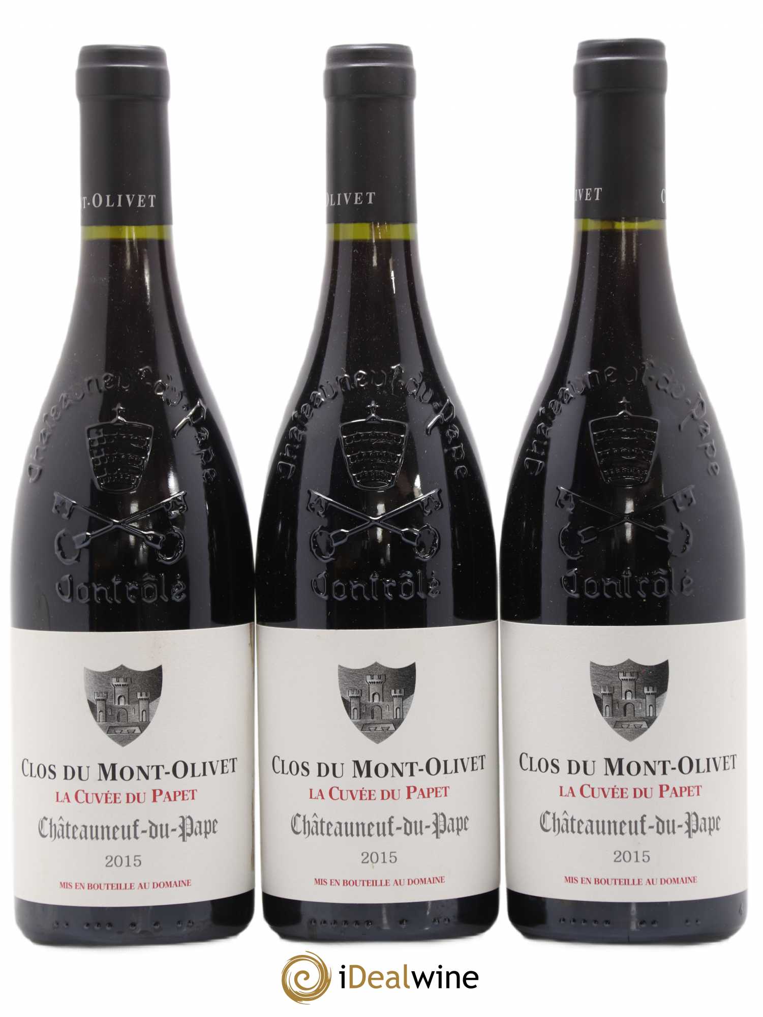 Châteauneuf-du-Pape Cuvée du Papet Clos du Mont-Olivet 2015 - Lot de 3 bouteilles - 0