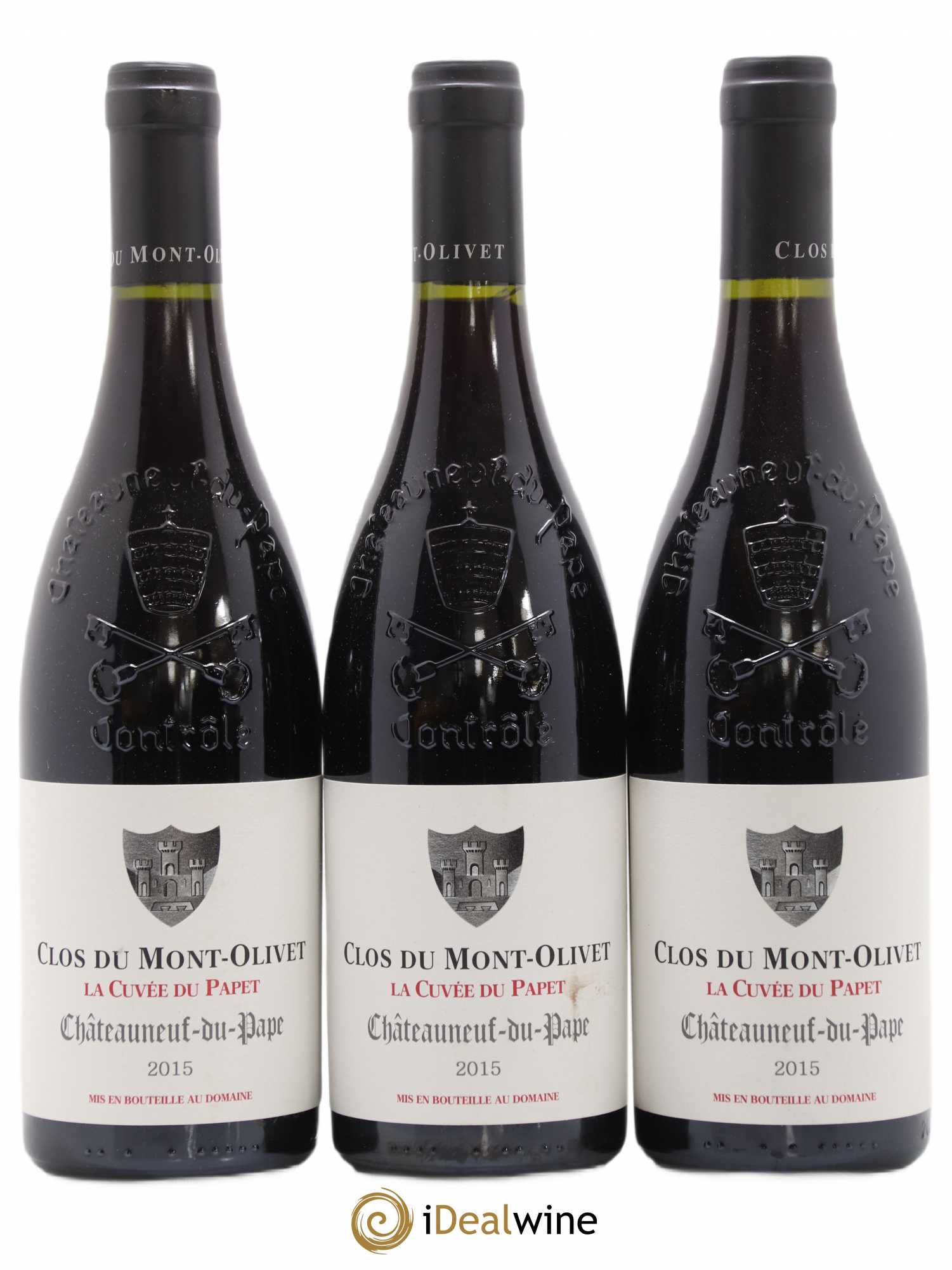 Châteauneuf-du-Pape Cuvée du Papet Clos du Mont-Olivet 2015 - Lot de 3 bouteilles - 0
