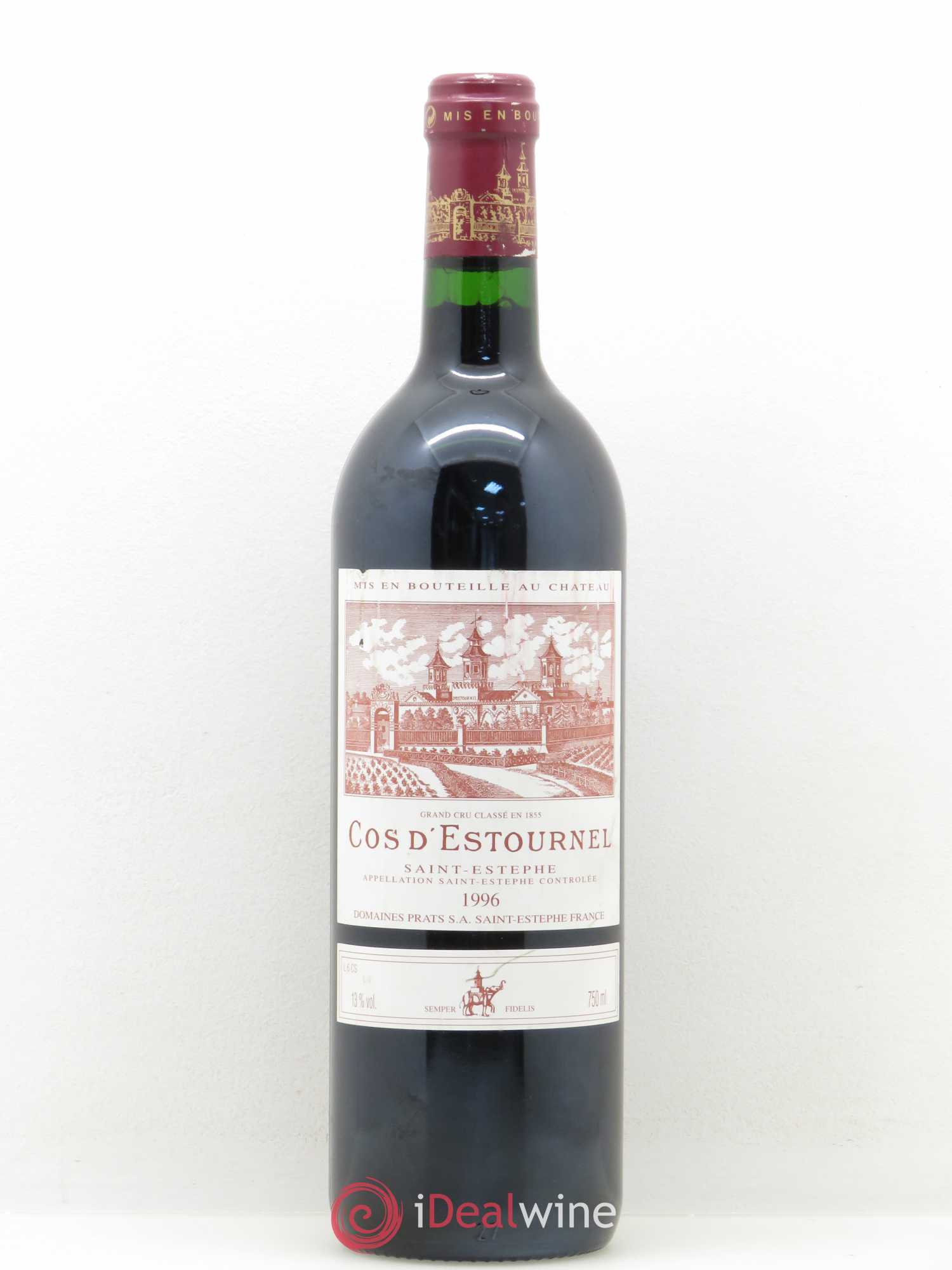 Cos d'Estournel 2ème Grand Cru Classé 1996 - Lot de 1 bouteille - 0
