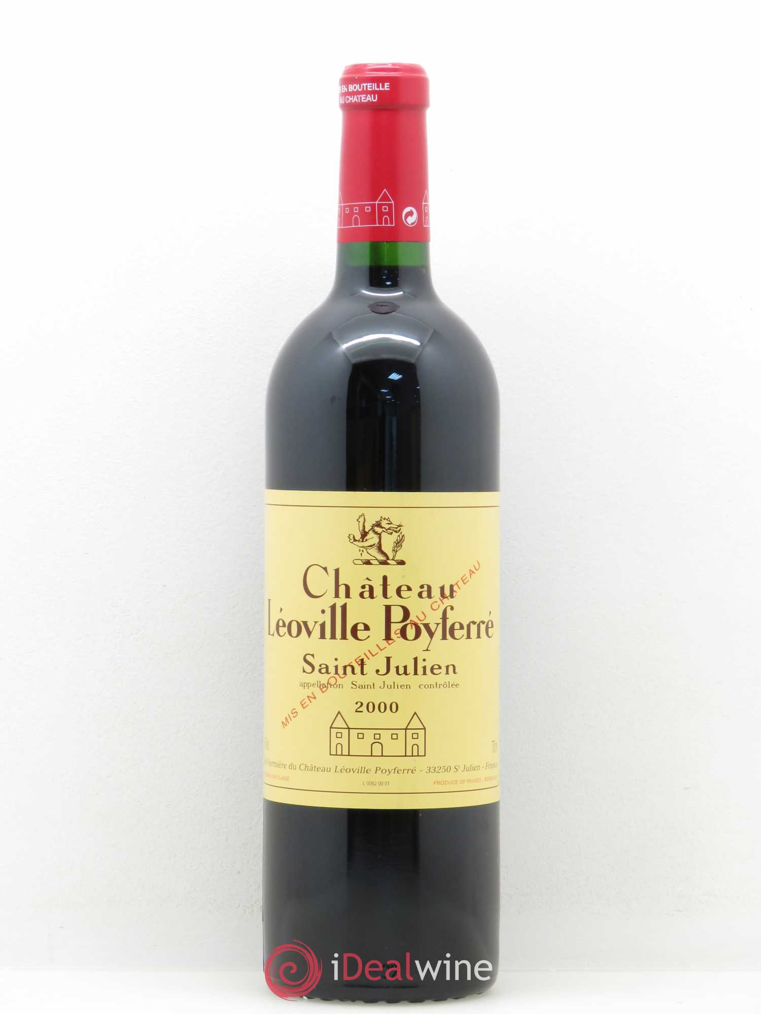 Château Léoville Poyferré 2ème Grand Cru Classé 2000 - Lot de 1 bouteille - 0