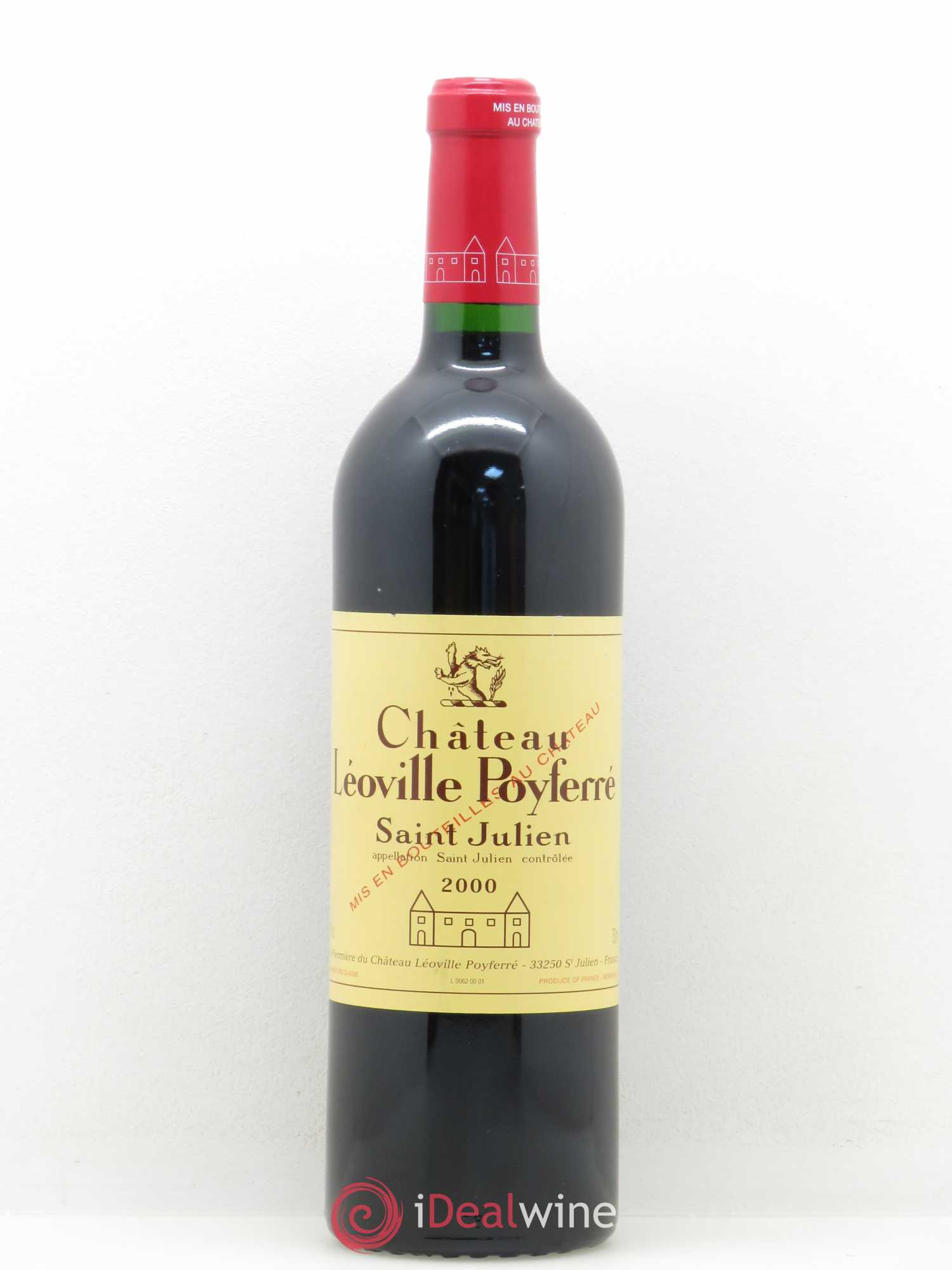Château Léoville Poyferré 2ème Grand Cru Classé 2000 - Lot de 1 bouteille - 0