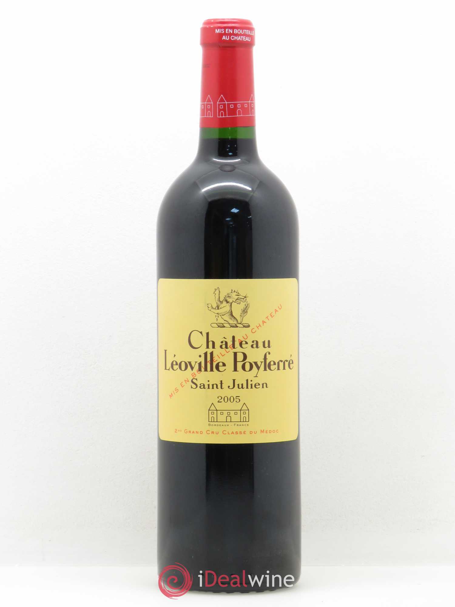 Château Léoville Poyferré 2ème Grand Cru Classé 2005 - Lot de 1 bouteille - 0