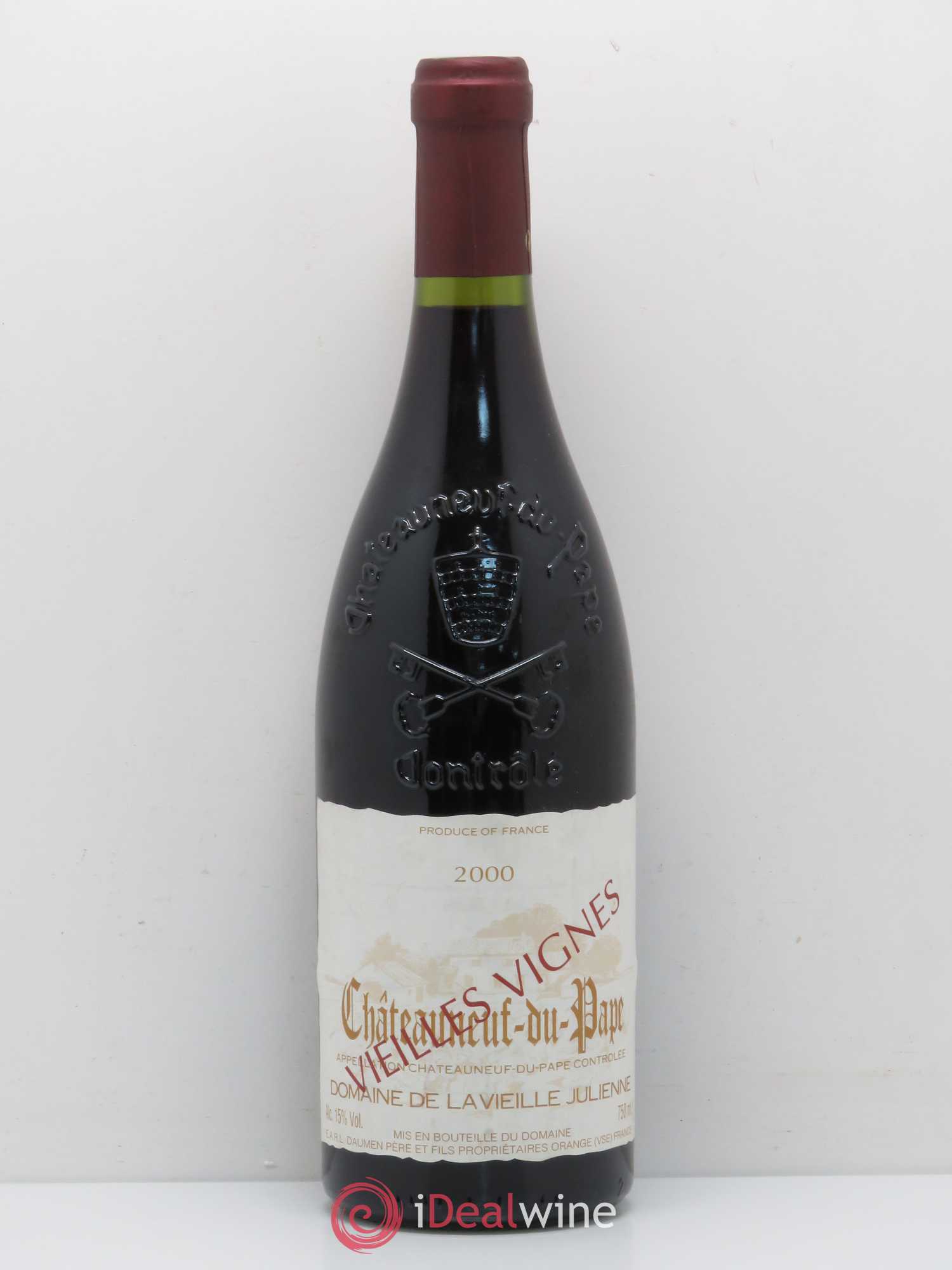Châteauneuf-du-Pape Vieille Julienne (Domaine de la) Cuvée Vieilles Vignes Jean-Paul Daumen 2000 - Lot de 1 bouteille - 0