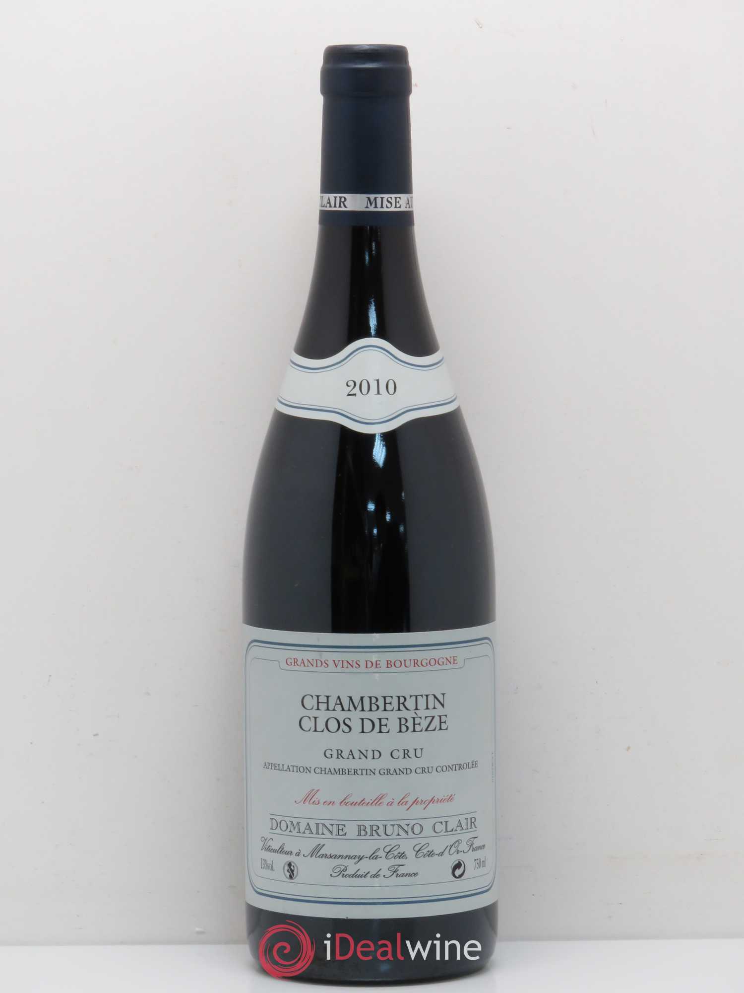 Chambertin Clos de Bèze Grand Cru Bruno Clair (Domaine) 2010 - Lot de 1 bouteille - 0