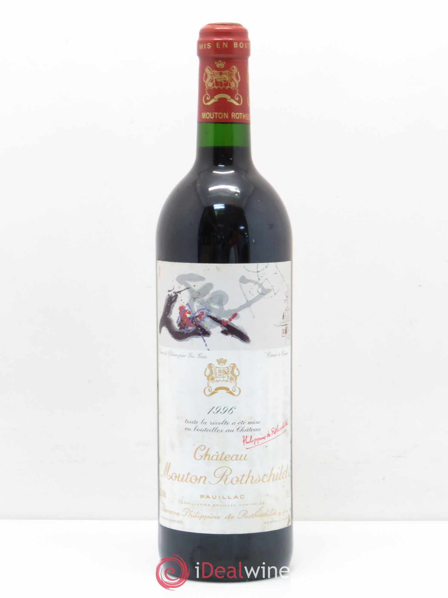Château Mouton Rothschild 1er Grand Cru Classé 1996 - Lot de 1 bouteille - 0