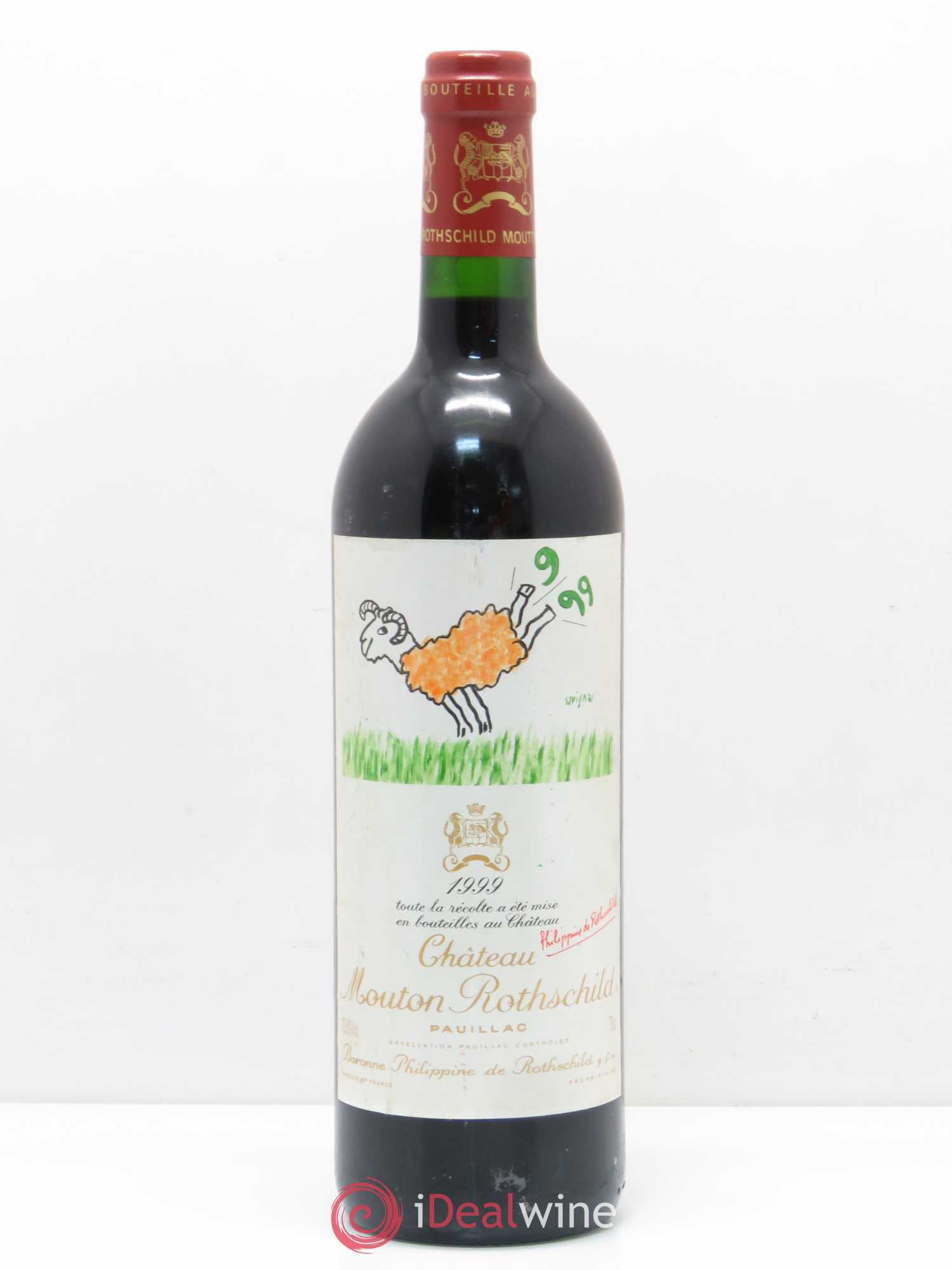 Château Mouton Rothschild 1er Grand Cru Classé 1999 - Lot de 1 bouteille - 0