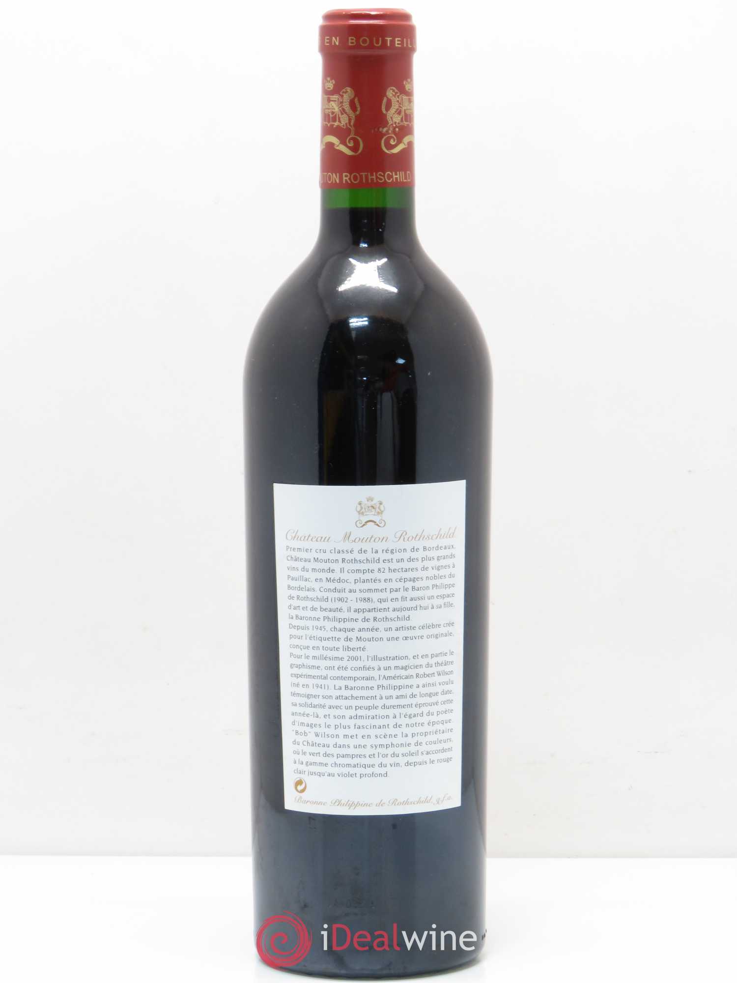Château Mouton Rothschild 1er Grand Cru Classé 2001 - Posten von 1 Flasche - 1