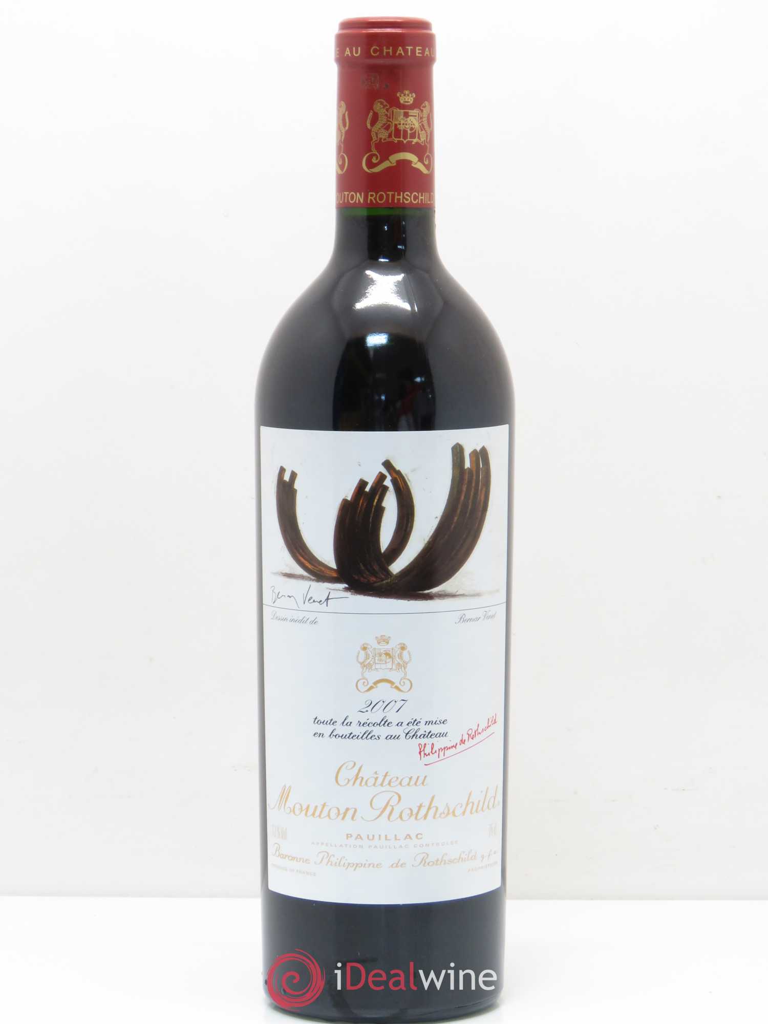 Château Mouton Rothschild 1er Grand Cru Classé 2007 - Lot de 1 bouteille - 0