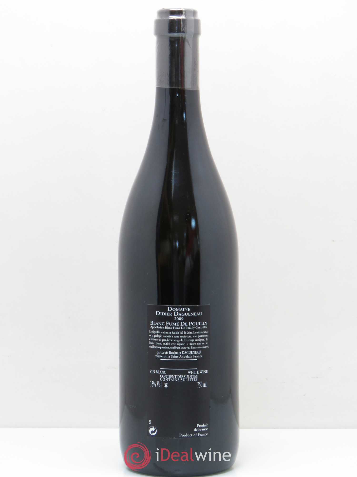 Vin de France (anciennement Pouilly-Fumé) Silex Dagueneau (Domaine Didier - Louis-Benjamin) 2009 - Lot de 1 bouteille - 1