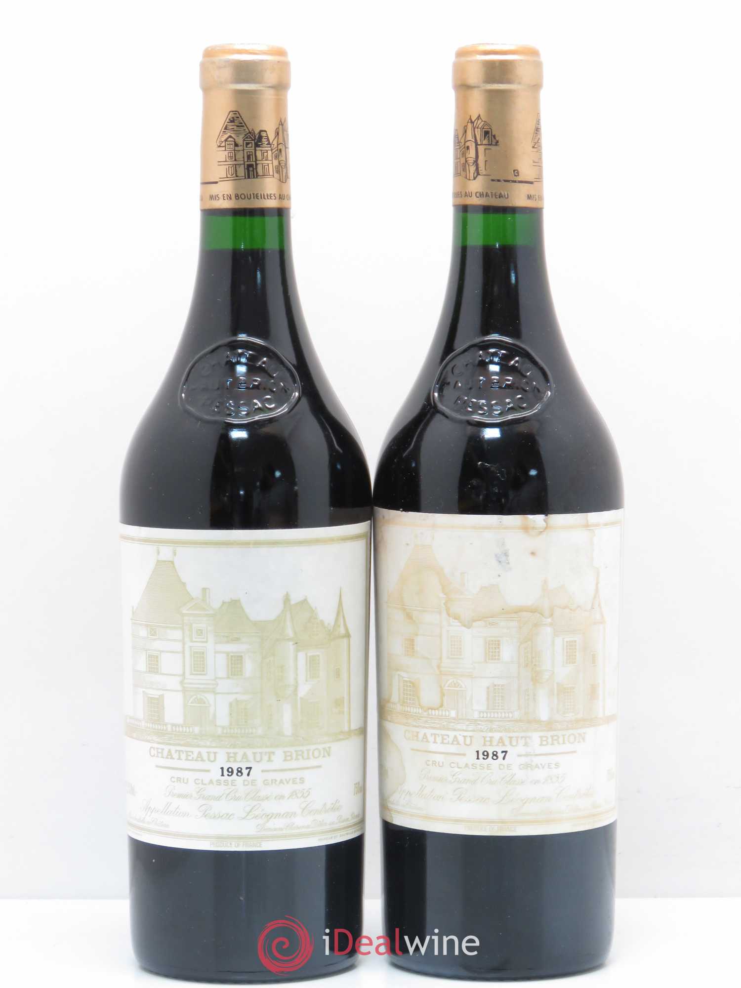 Château Haut Brion 1er Grand Cru Classé 1987 - Lot de 2 bouteilles - 0