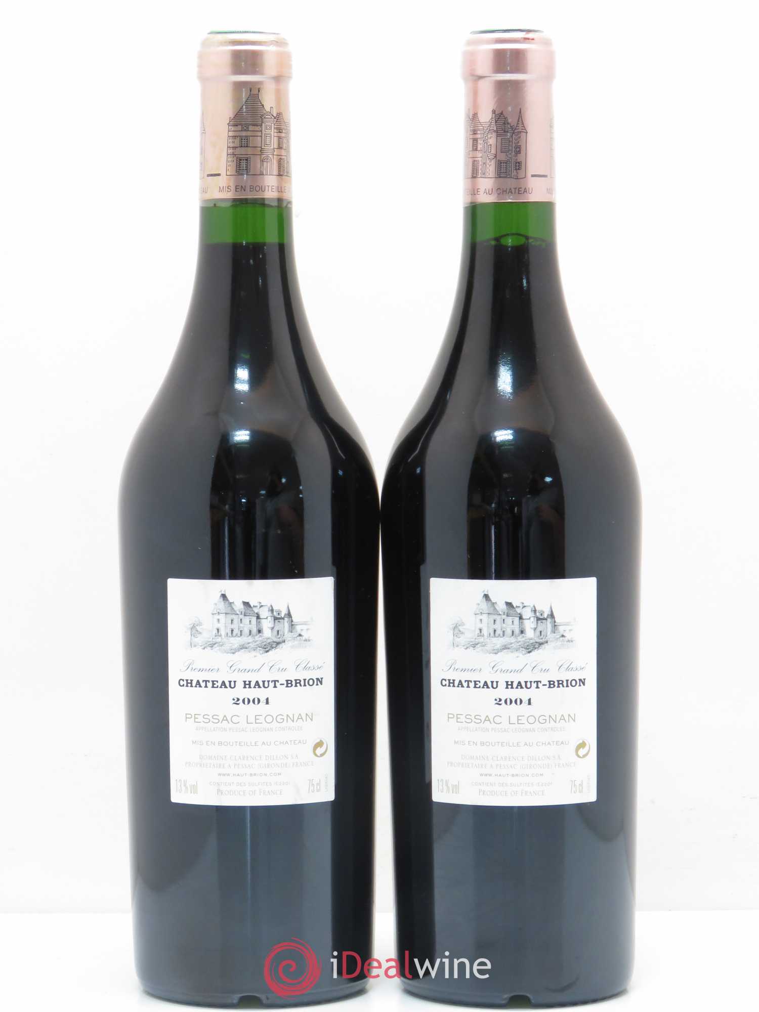 Château Haut Brion 1er Grand Cru Classé 2004 - Lot de 2 bouteilles - 1
