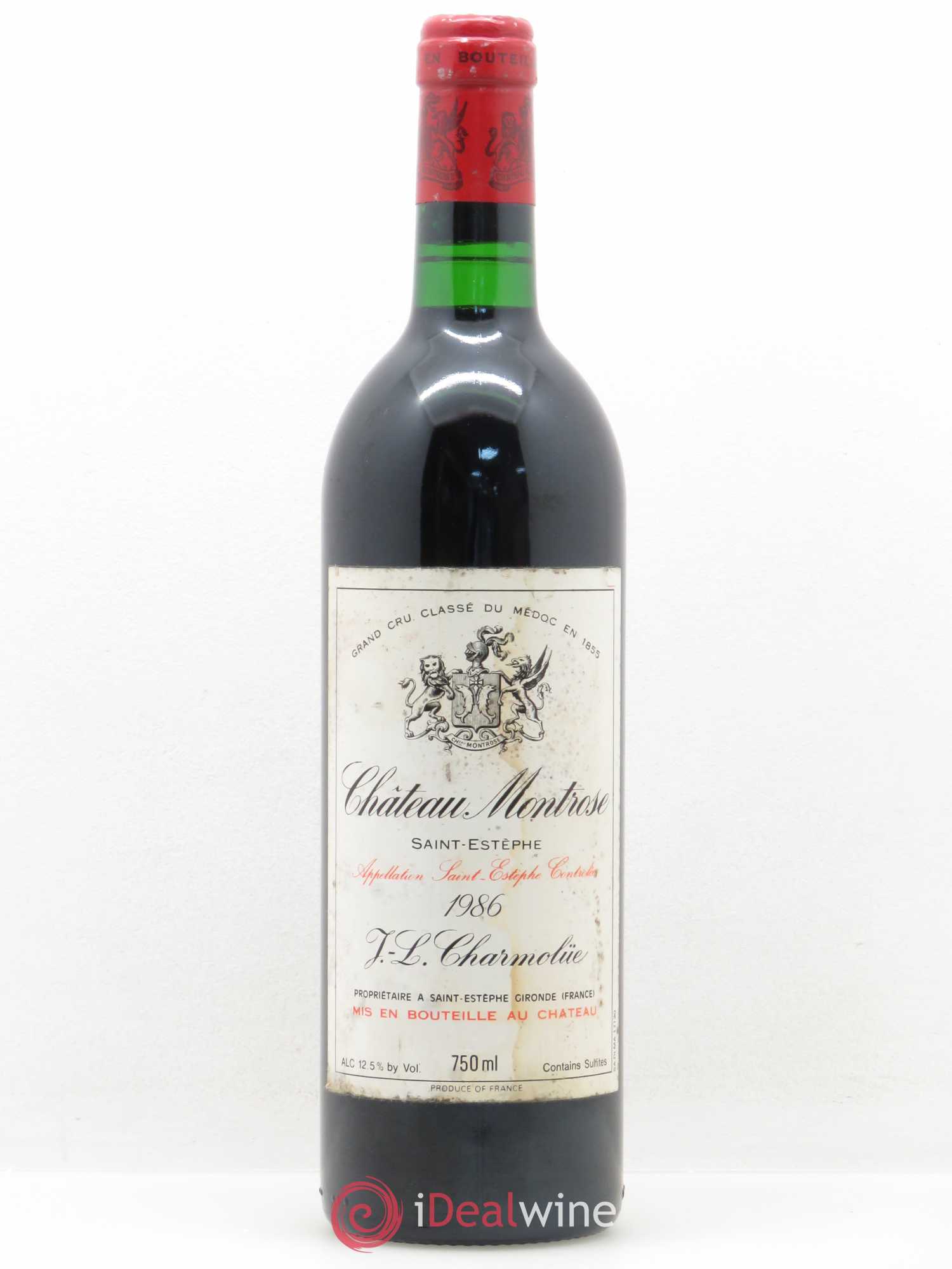 Château Montrose 2ème Grand Cru Classé 1986 - Lot de 1 bouteille - 0