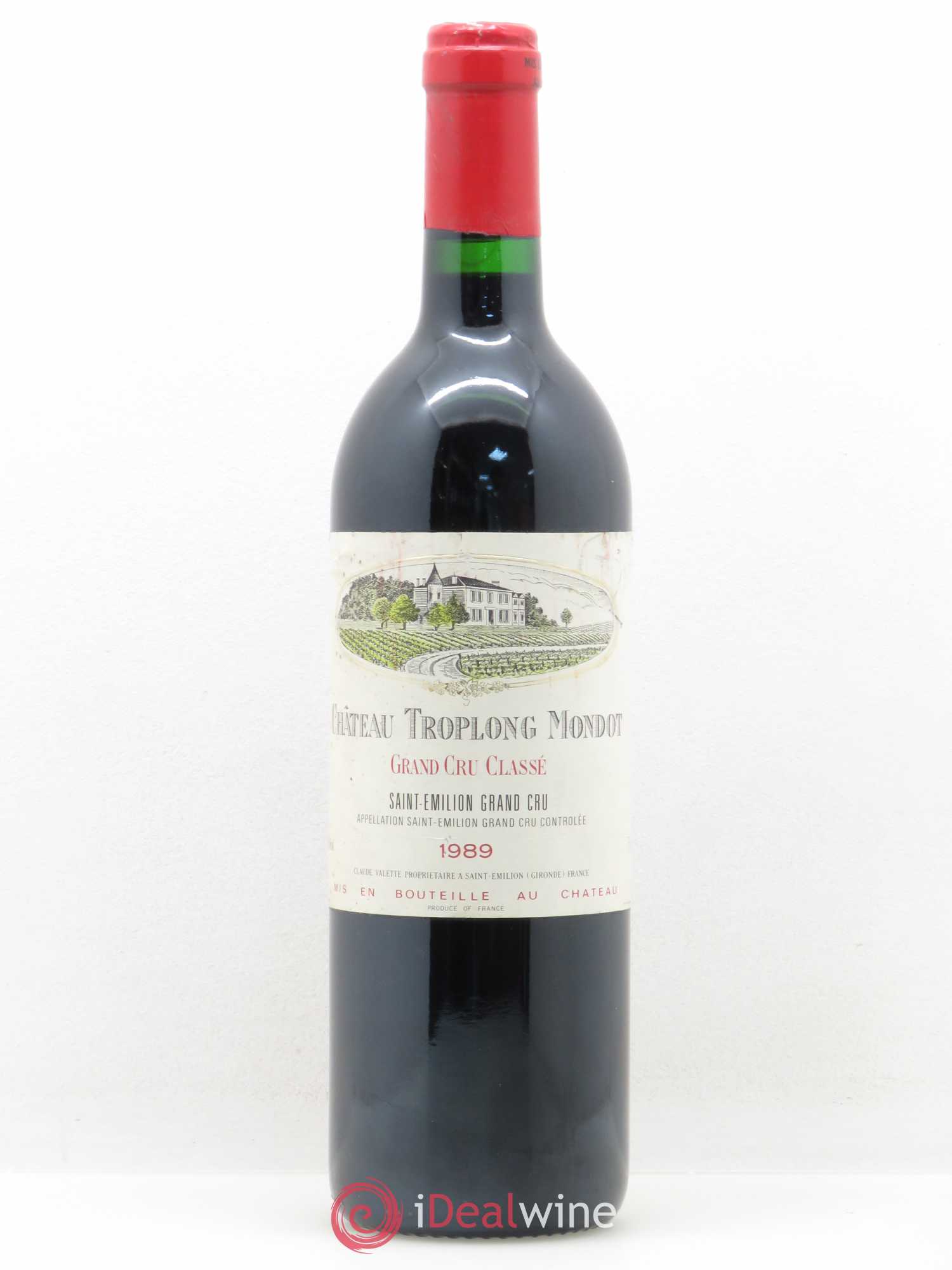 Château Troplong Mondot 1er Grand Cru Classé B 1989 - Lot de 1 bouteille - 0