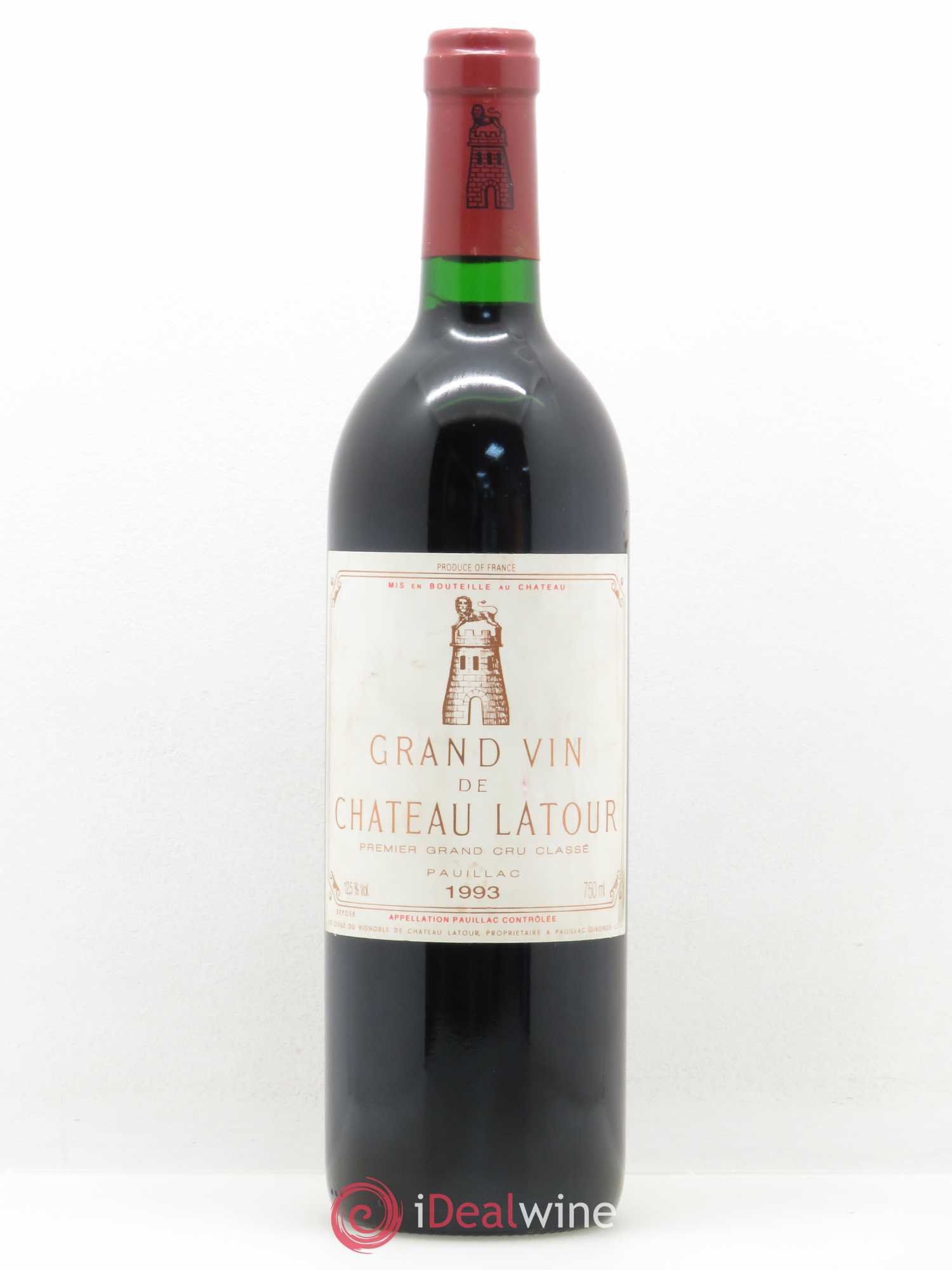Château Latour 1er Grand Cru Classé 1993 - Lot de 1 bouteille - 0