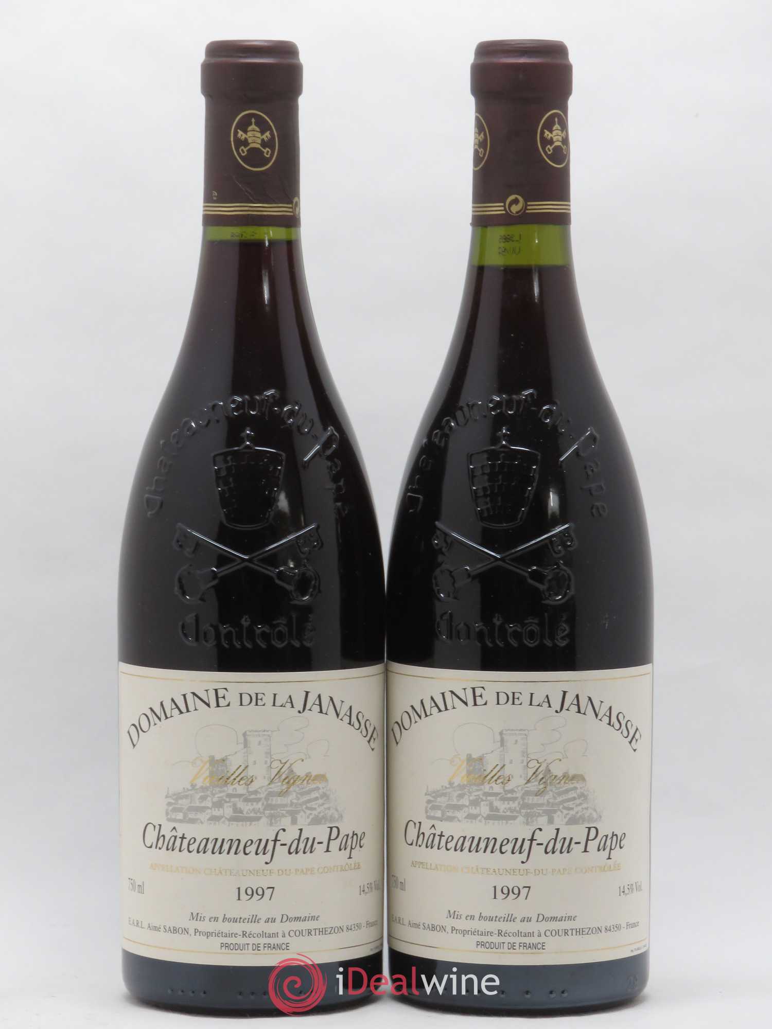 Châteauneuf-du-Pape Cuvée Vieilles Vignes La Janasse (Domaine de) 1997 - Lot de 2 bouteilles - 0