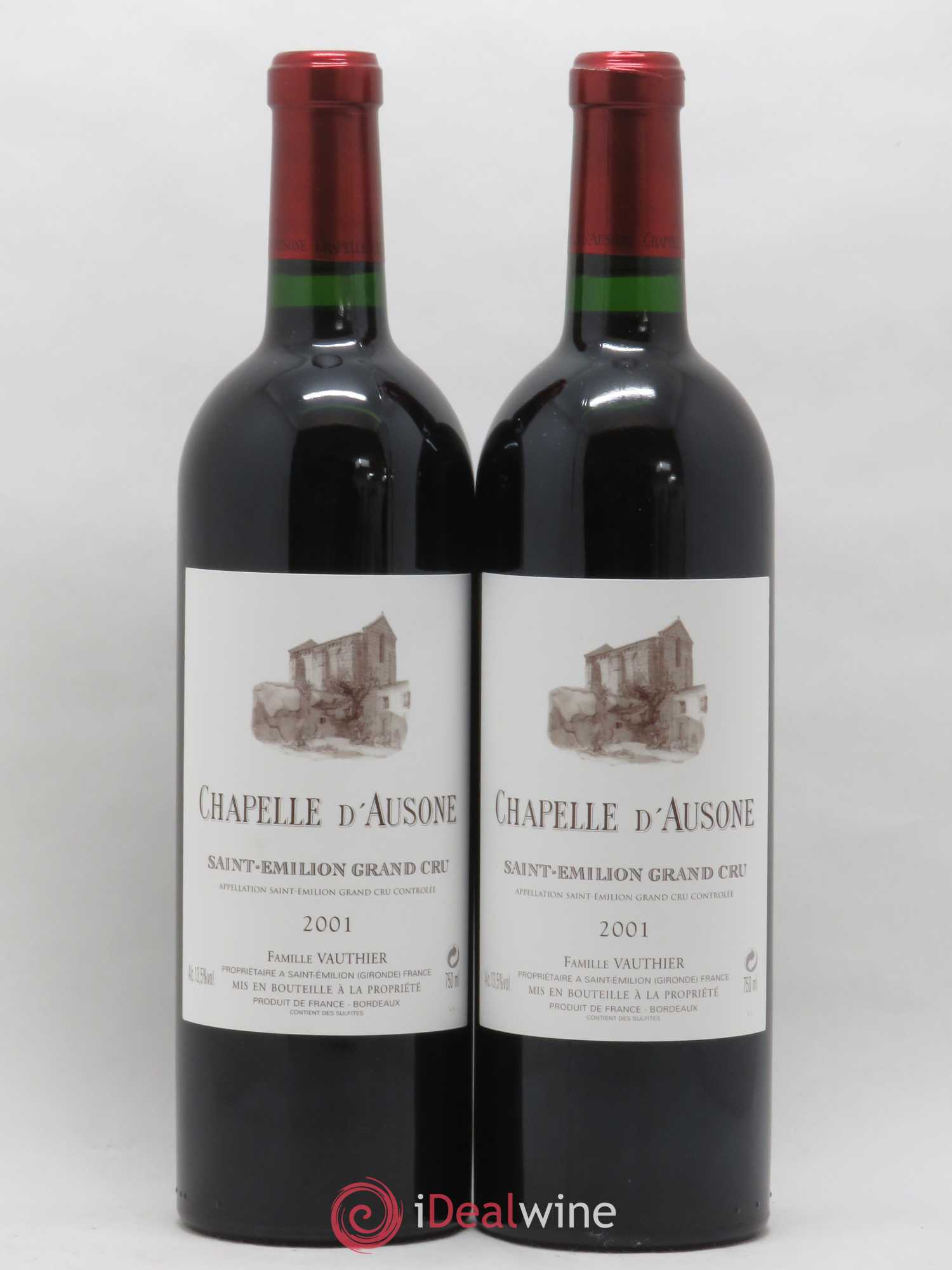 Chapelle d'Ausone Second Vin 2001 - Lot de 2 bouteilles - 0