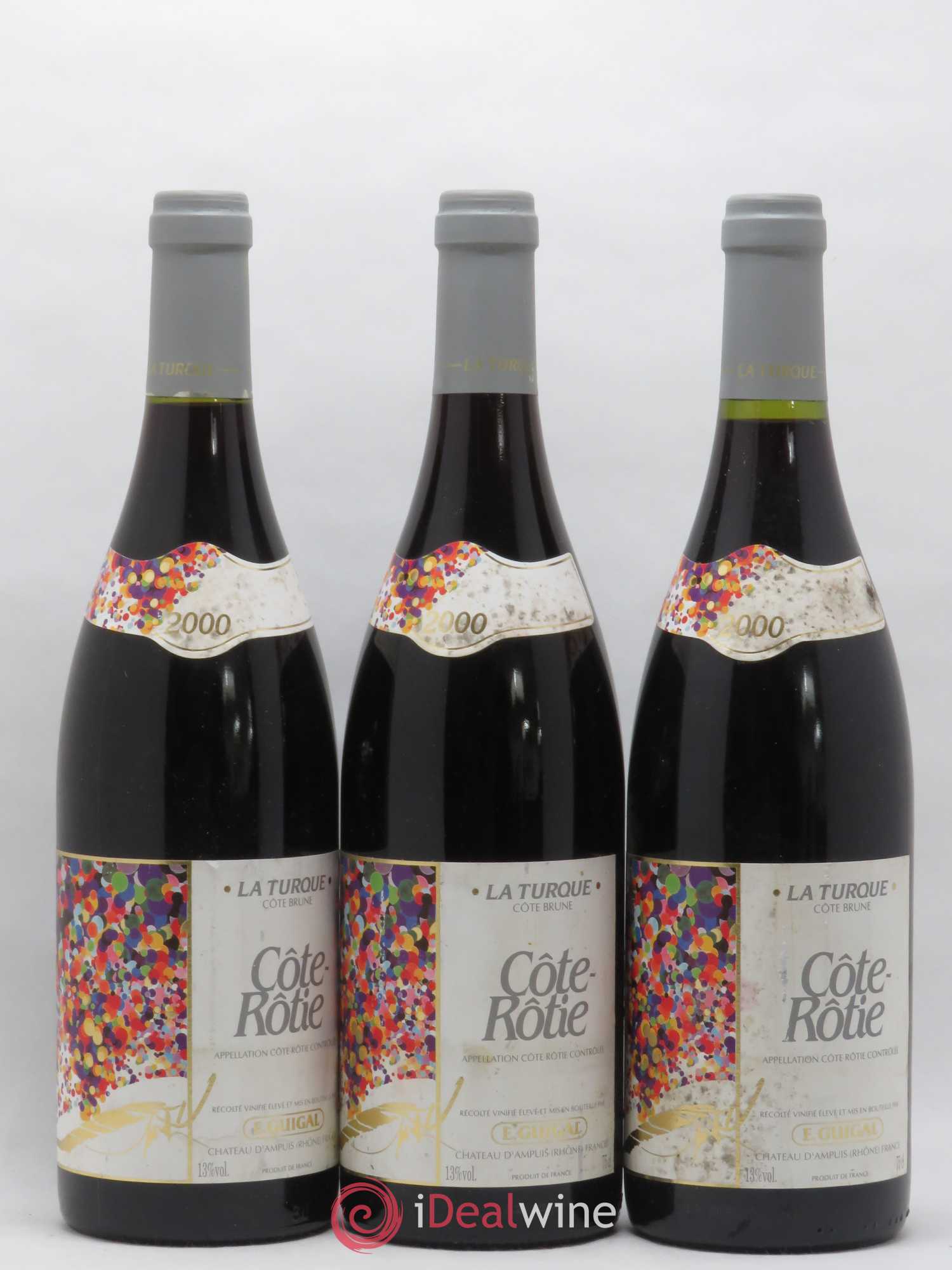 Côte-Rôtie La Turque Guigal 2000 - Lot de 3 bouteilles - 0