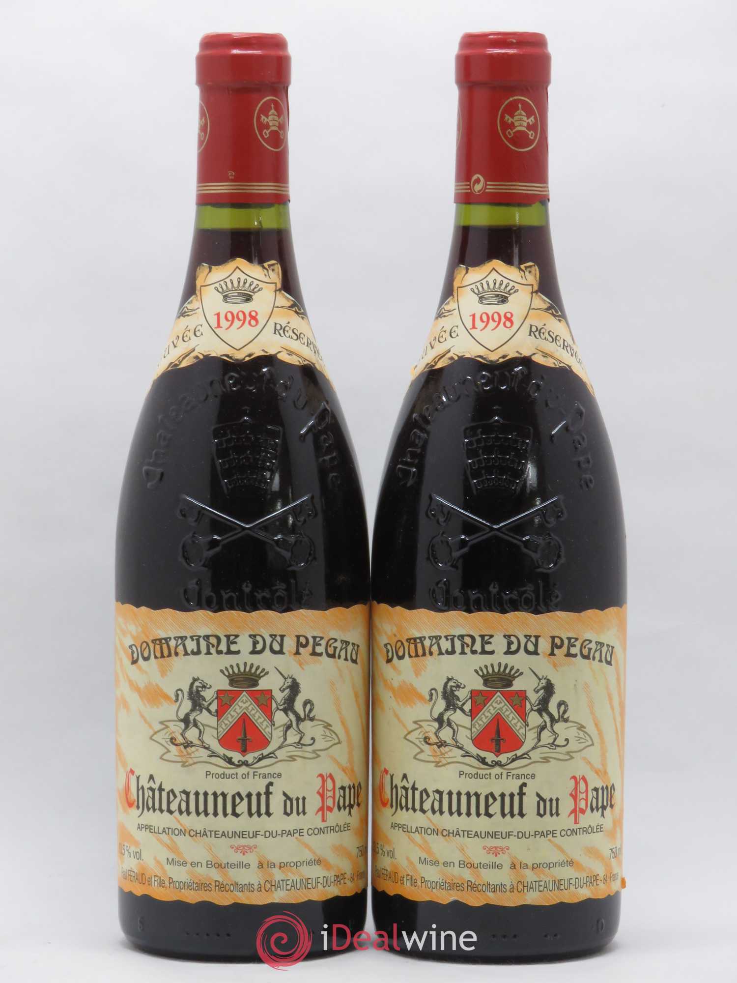 Châteauneuf-du-Pape Domaine du Pégau Cuvée Réservée Paul et Laurence Féraud 1998 - Lot de 2 bouteilles - 0