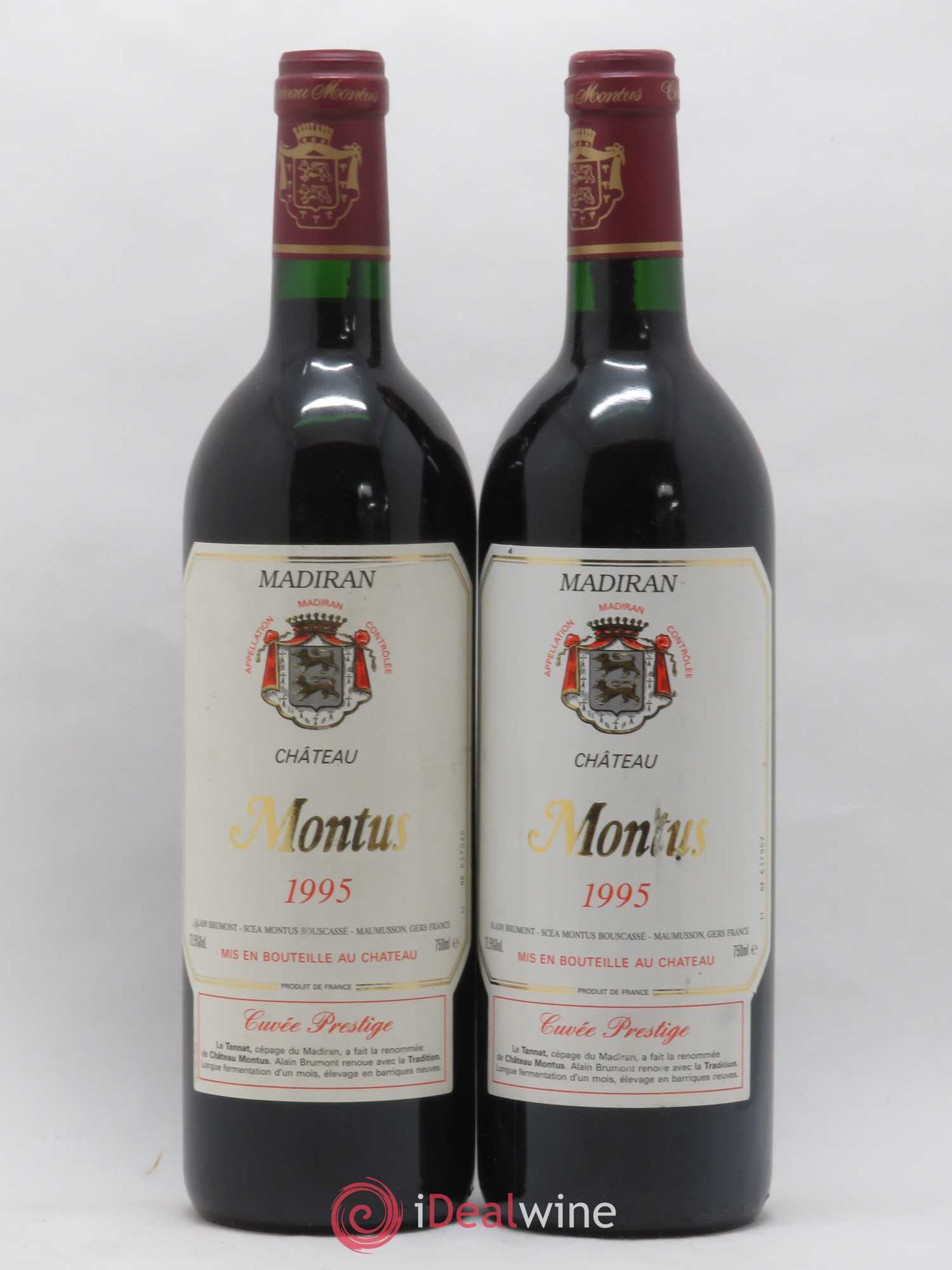 Madiran Château Montus-Prestige Alain Brumont 1995 - Lot de 2 bouteilles - 0