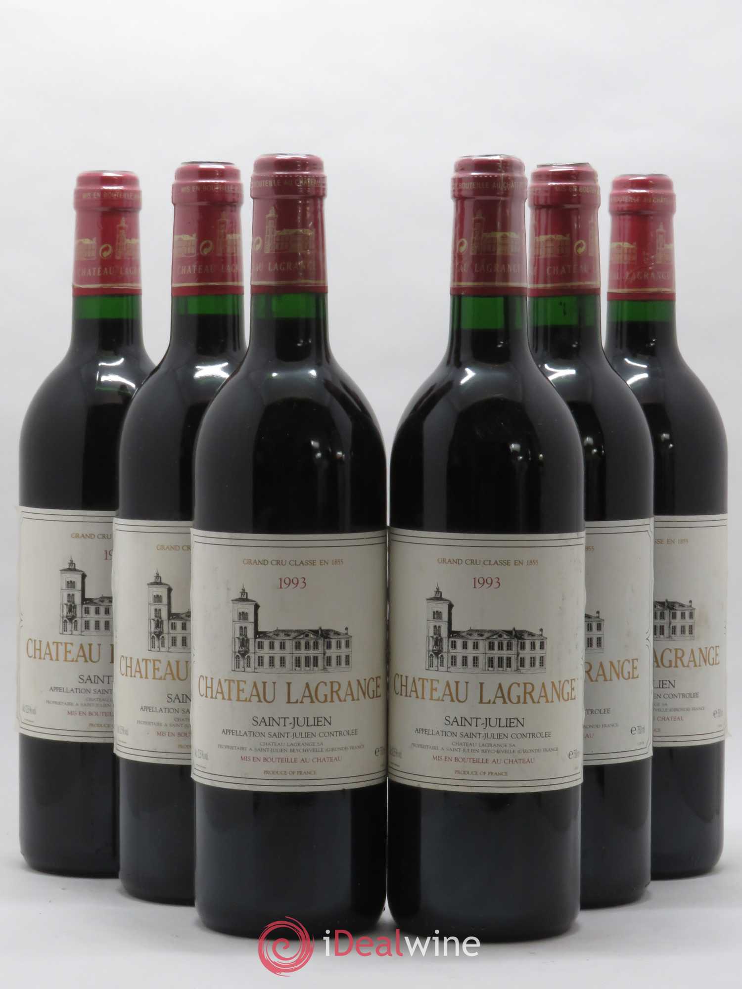 Château Lagrange 3ème Grand Cru Classé 1993 - Lot de 6 bouteilles - 0