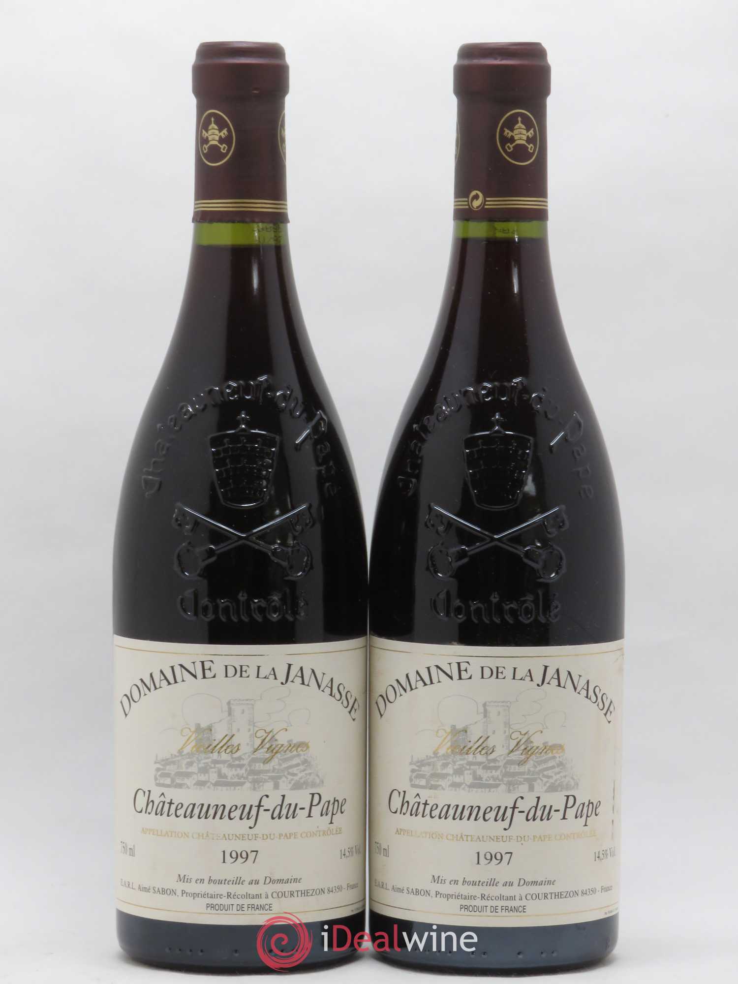 Châteauneuf-du-Pape Cuvée Vieilles Vignes La Janasse (Domaine de) 1997 - Lot de 2 bouteilles - 0