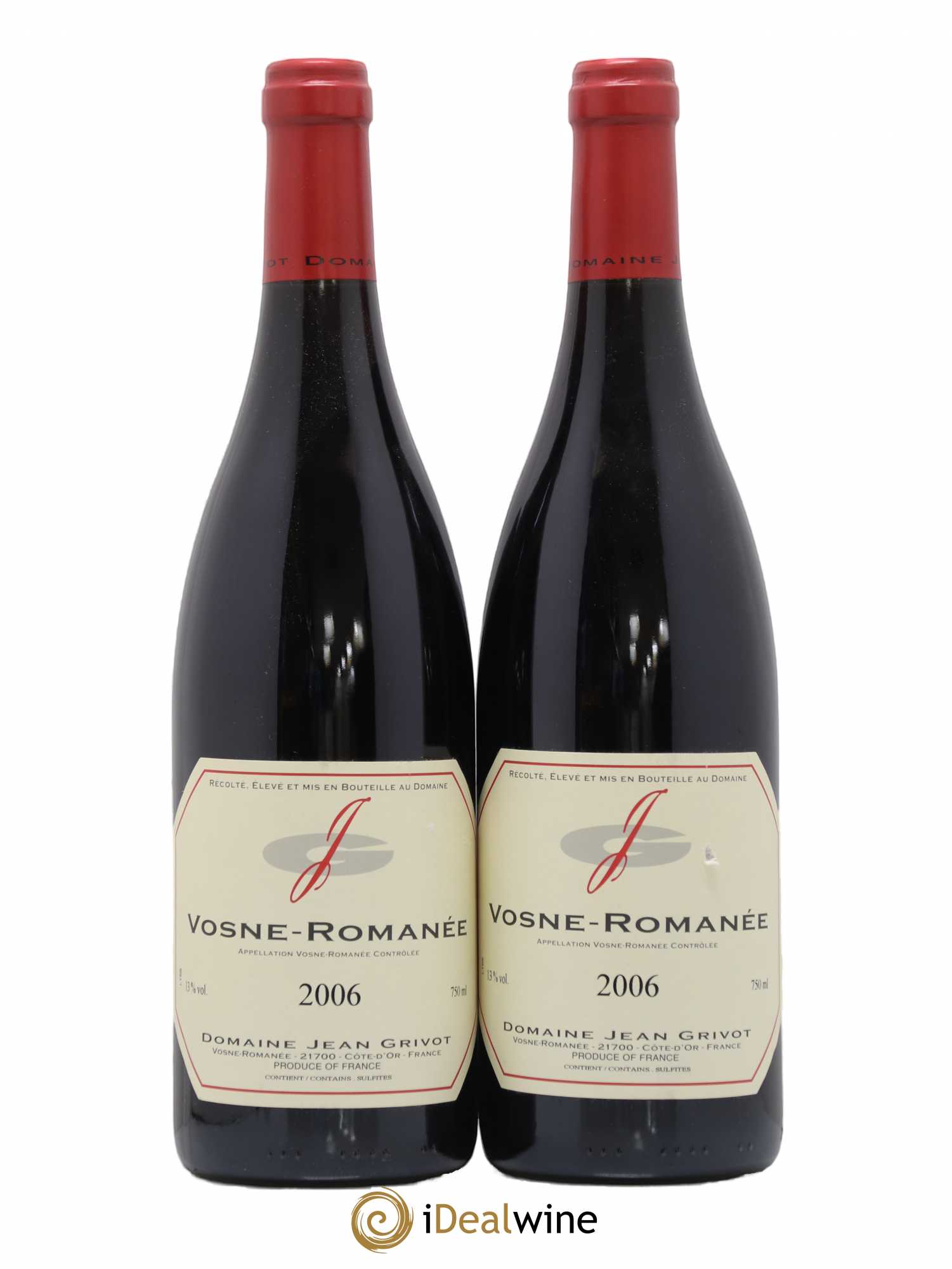 Vosne-Romanée Jean Grivot 2006 - Lot de 2 bouteilles - 0