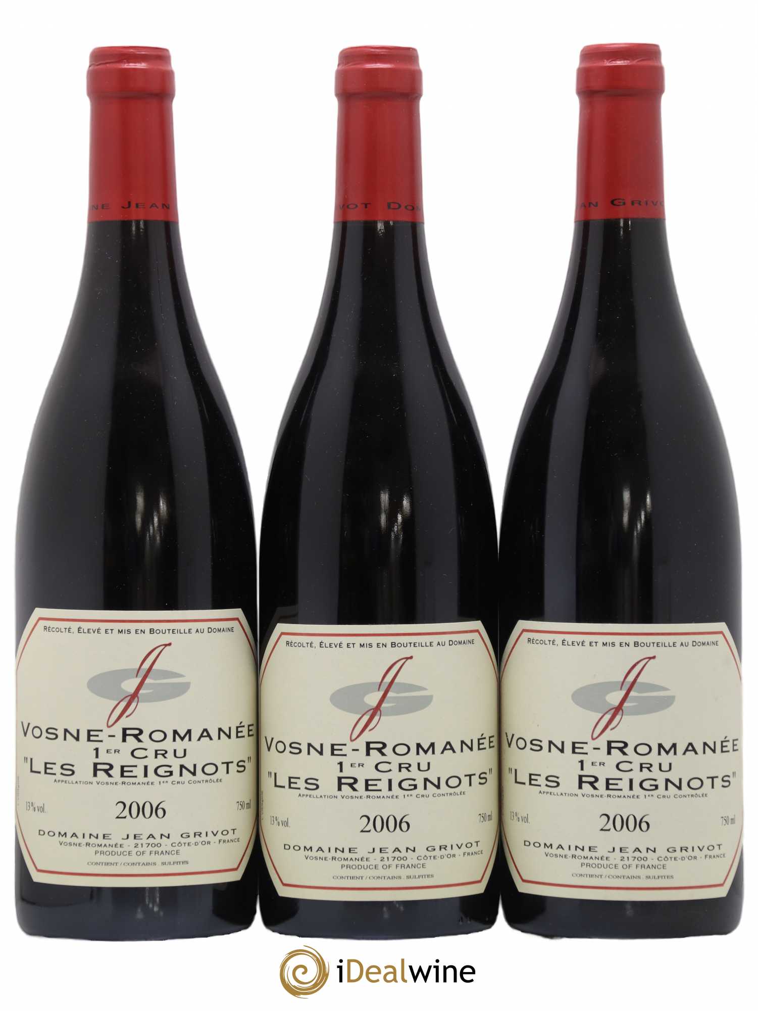 Vosne-Romanée 1er Cru Aux Reignots Jean Grivot 2006 - Lot de 3 bouteilles - 0