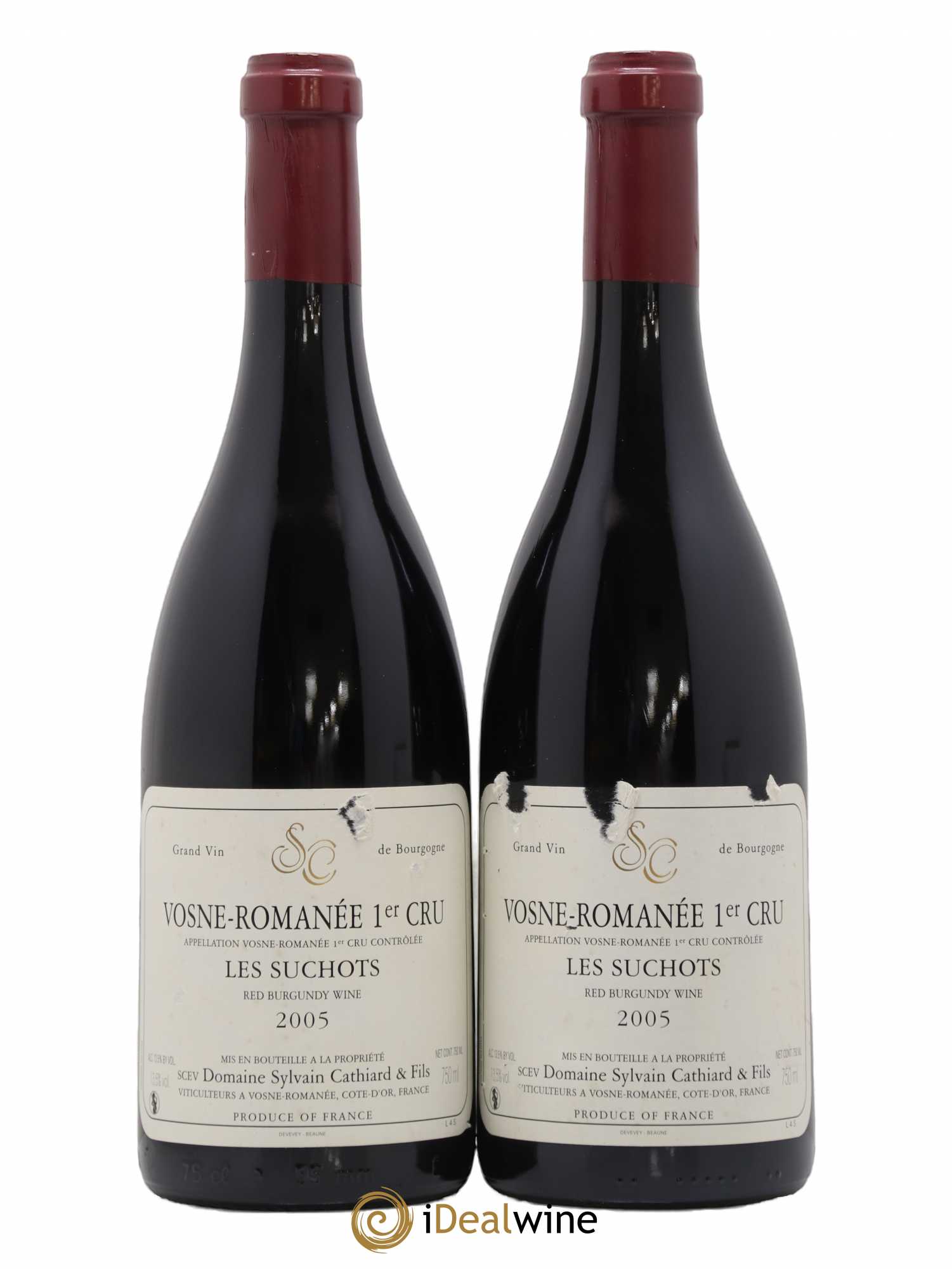 Vosne-Romanée 1er Cru Les Suchots Sylvain Cathiard & Fils 2005 - Lot de 2 bouteilles - 0