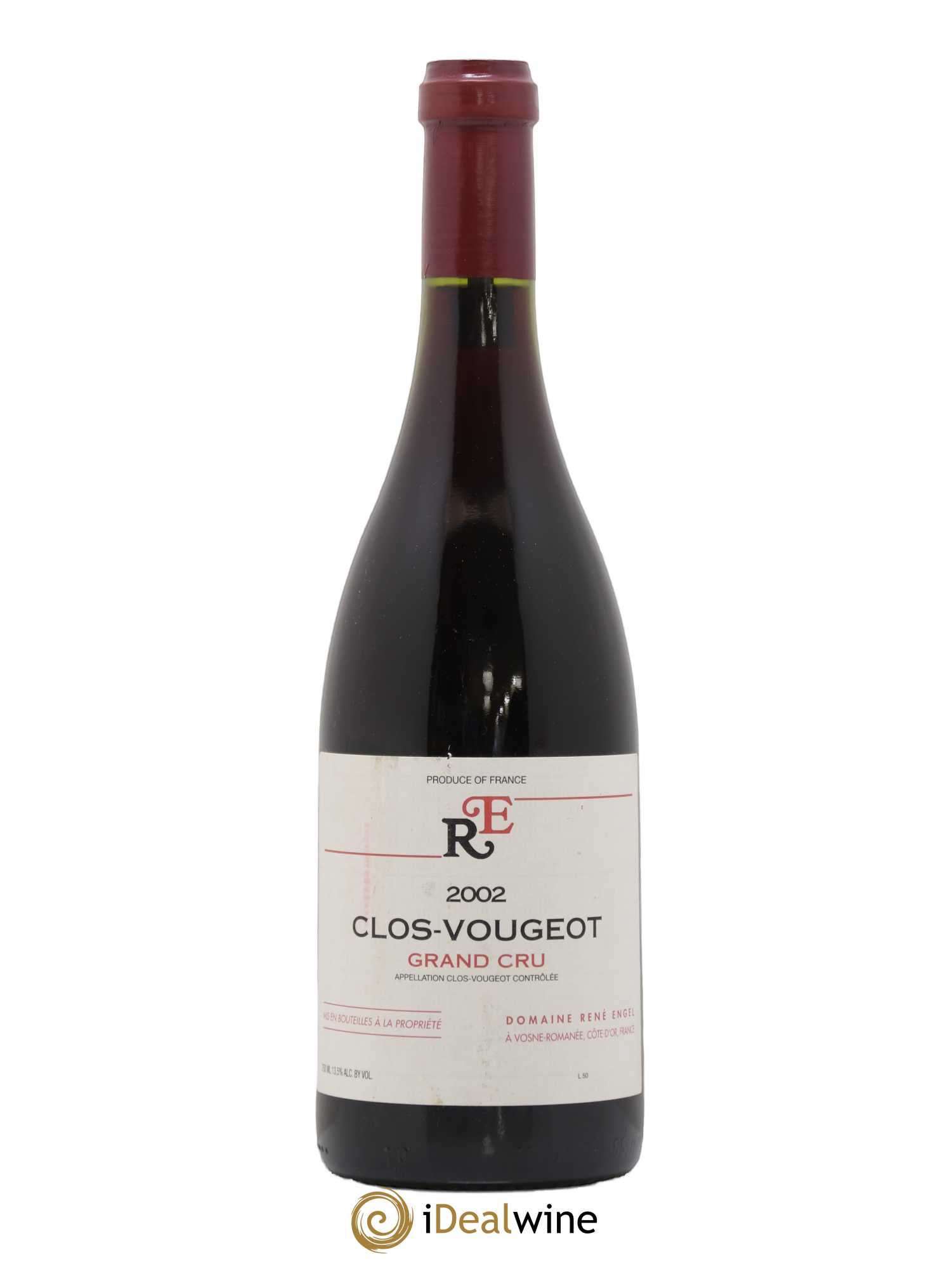 Clos de Vougeot Grand Cru Domaine René Engel - Domaine Eugénie 2002 - Lot de 1 bouteille - 0
