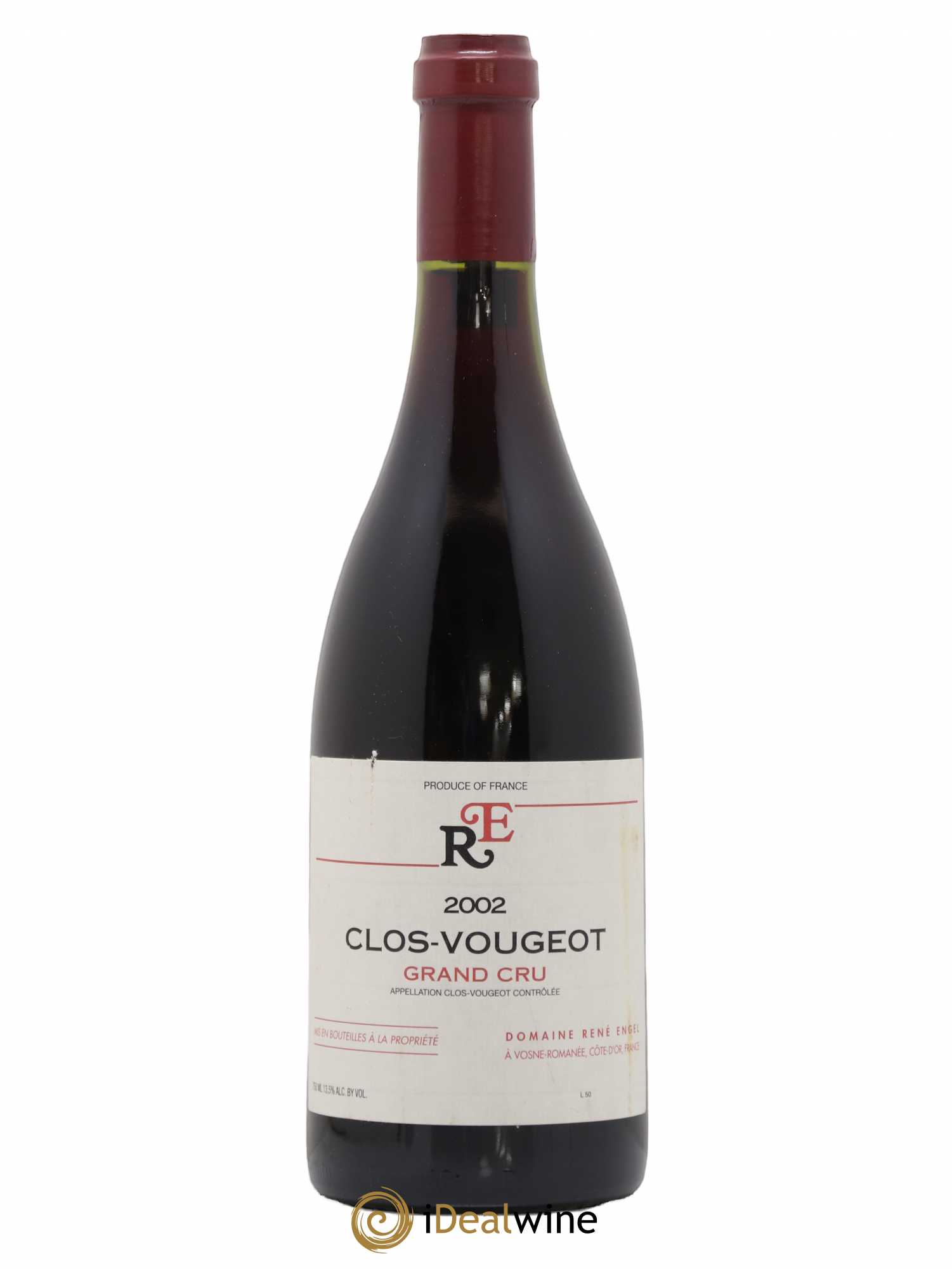 Clos de Vougeot Grand Cru Domaine René Engel - Domaine Eugénie 2002 - Lot de 1 bouteille - 0
