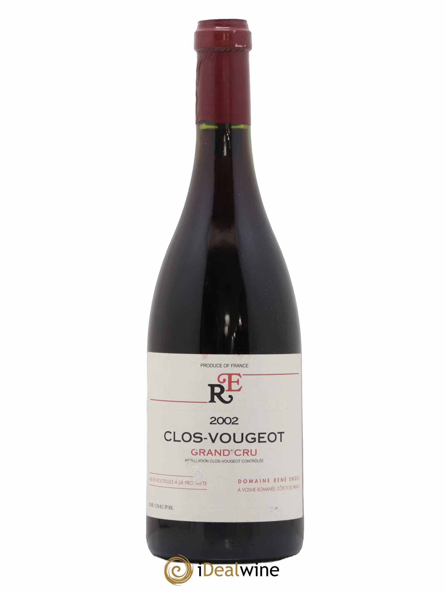 Clos de Vougeot Grand Cru Domaine René Engel - Domaine Eugénie 2002 - Lot de 1 bouteille - 0