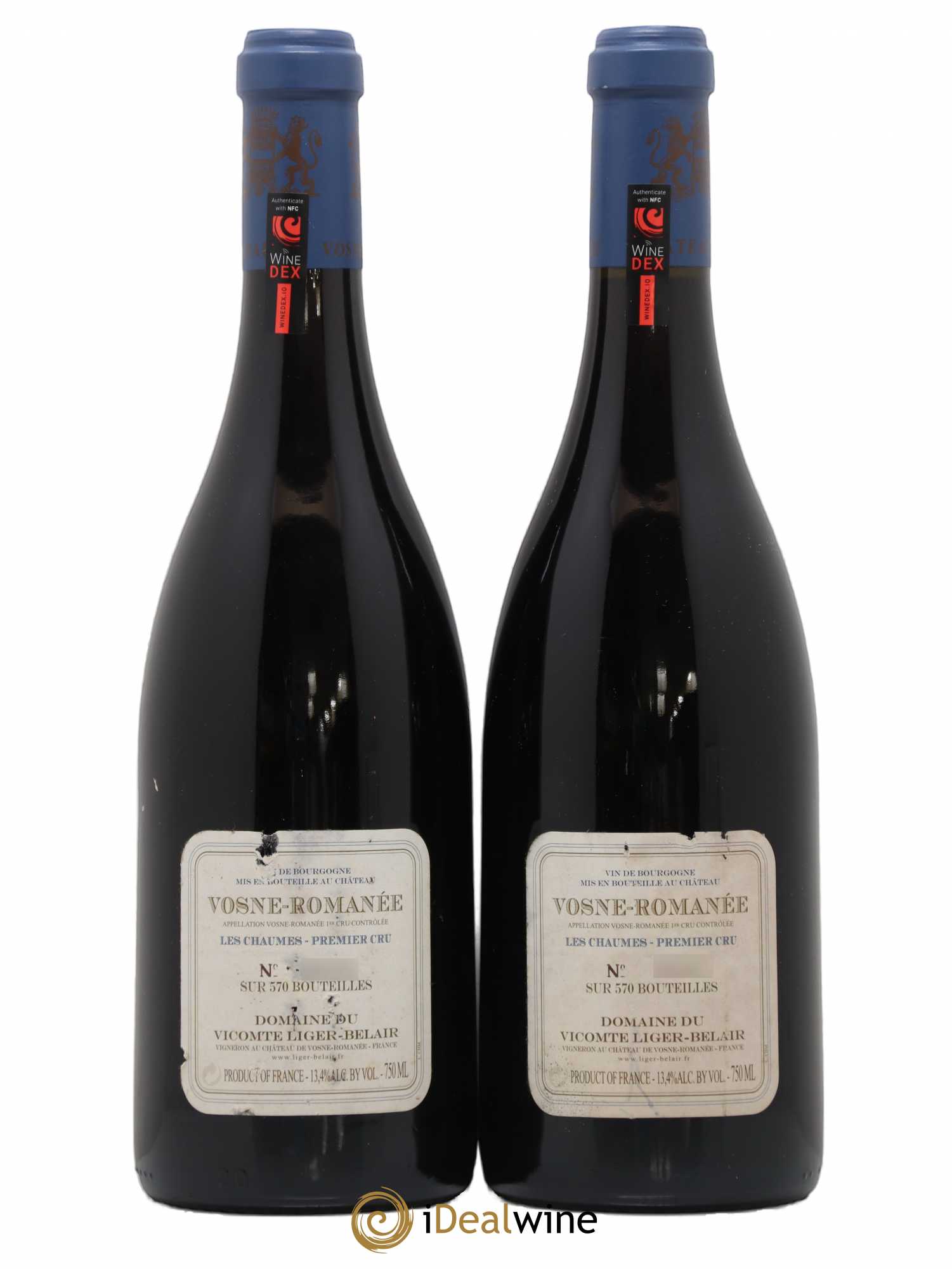 Vosne-Romanée 1er Cru Les Chaumes Comte Liger-Belair (Domaine du) 2002 - Lot de 2 bouteilles - 1