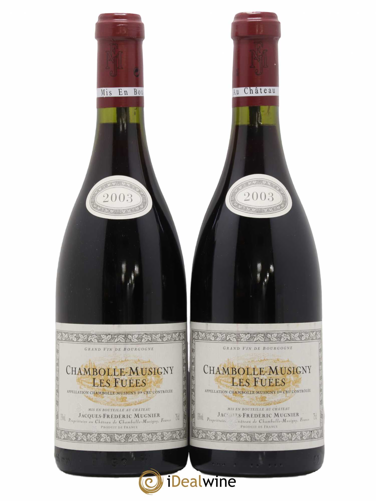 Chambolle-Musigny 1er Cru Les Fuées Jacques-Frédéric Mugnier 2003 - Lot de 2 bouteilles - 0