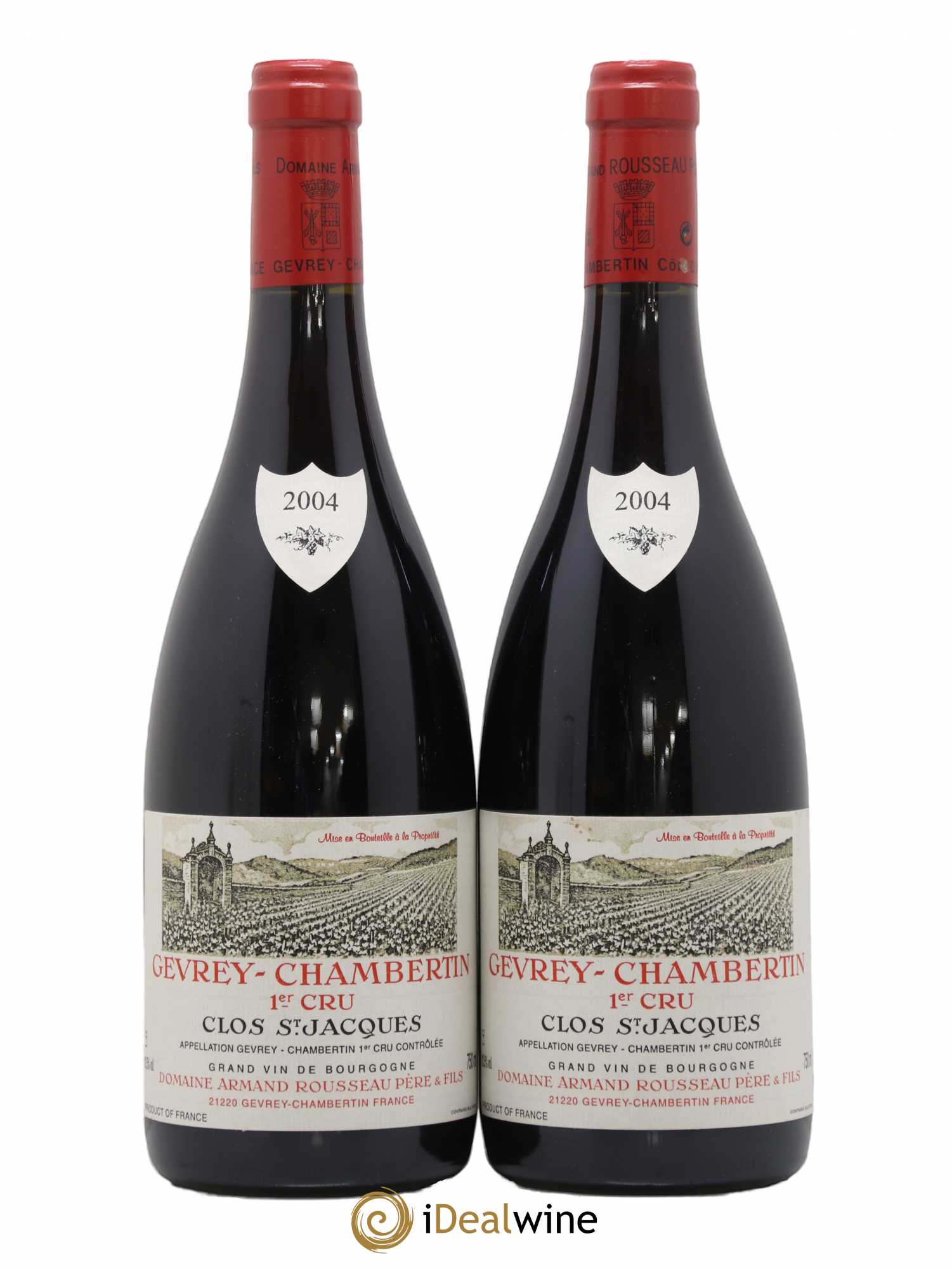 Gevrey-Chambertin 1er Cru Clos Saint-Jacques Armand Rousseau (Domaine) 2004 - Lot de 2 bouteilles - 0
