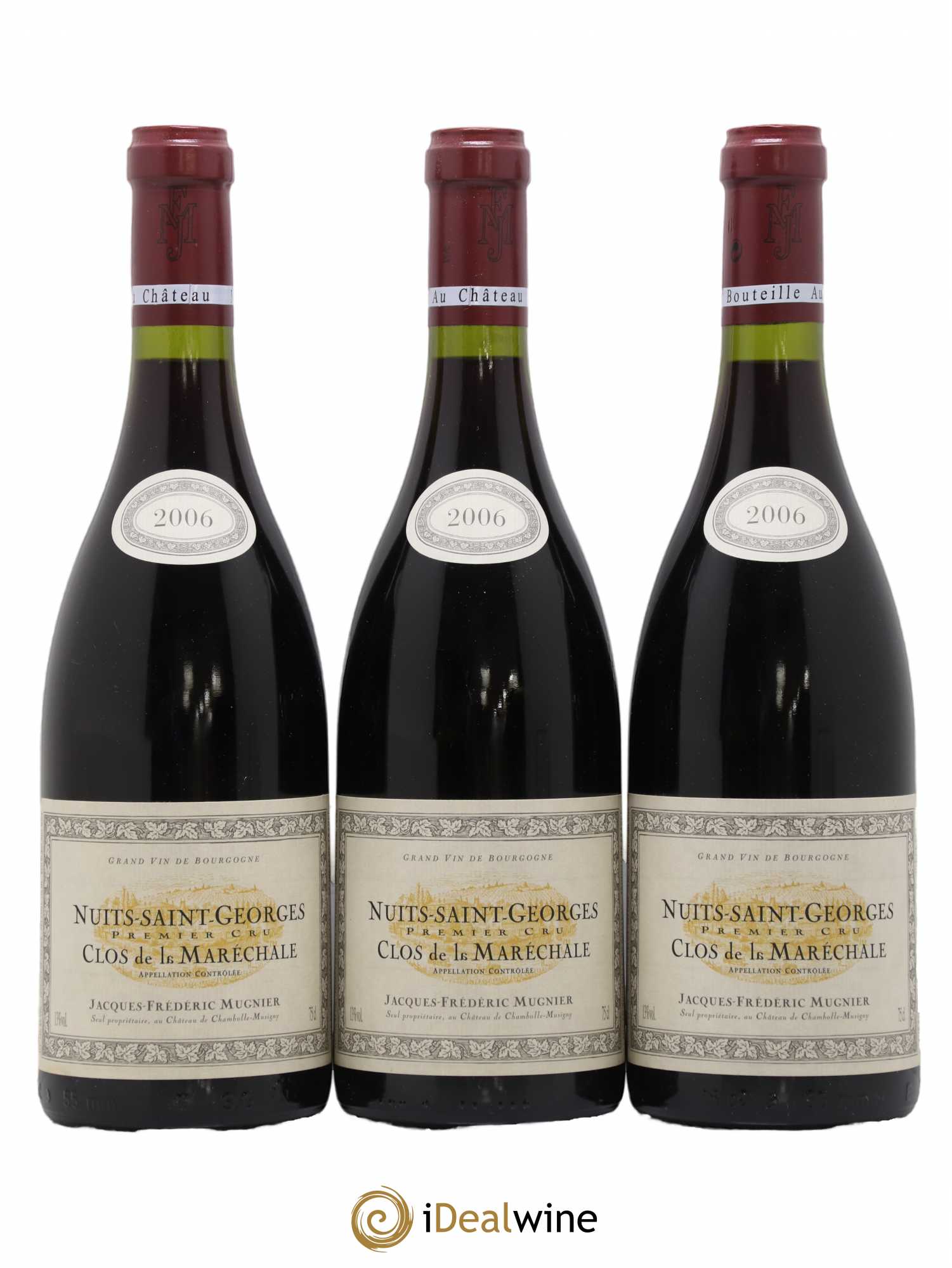 Nuits-Saint-Georges 1er Cru Clos de La Maréchale Jacques-Frédéric Mugnier 2006 - Lot de 3 bouteilles - 0