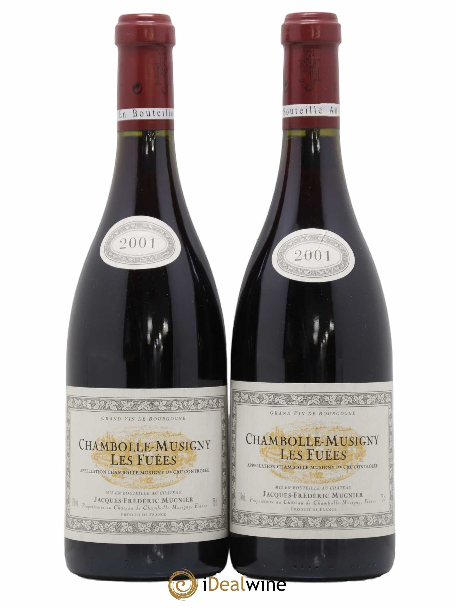 Chambolle-Musigny 1er Cru Les Fuées Jacques-Frédéric Mugnier 2001 - Lot de 2 bouteilles - 0