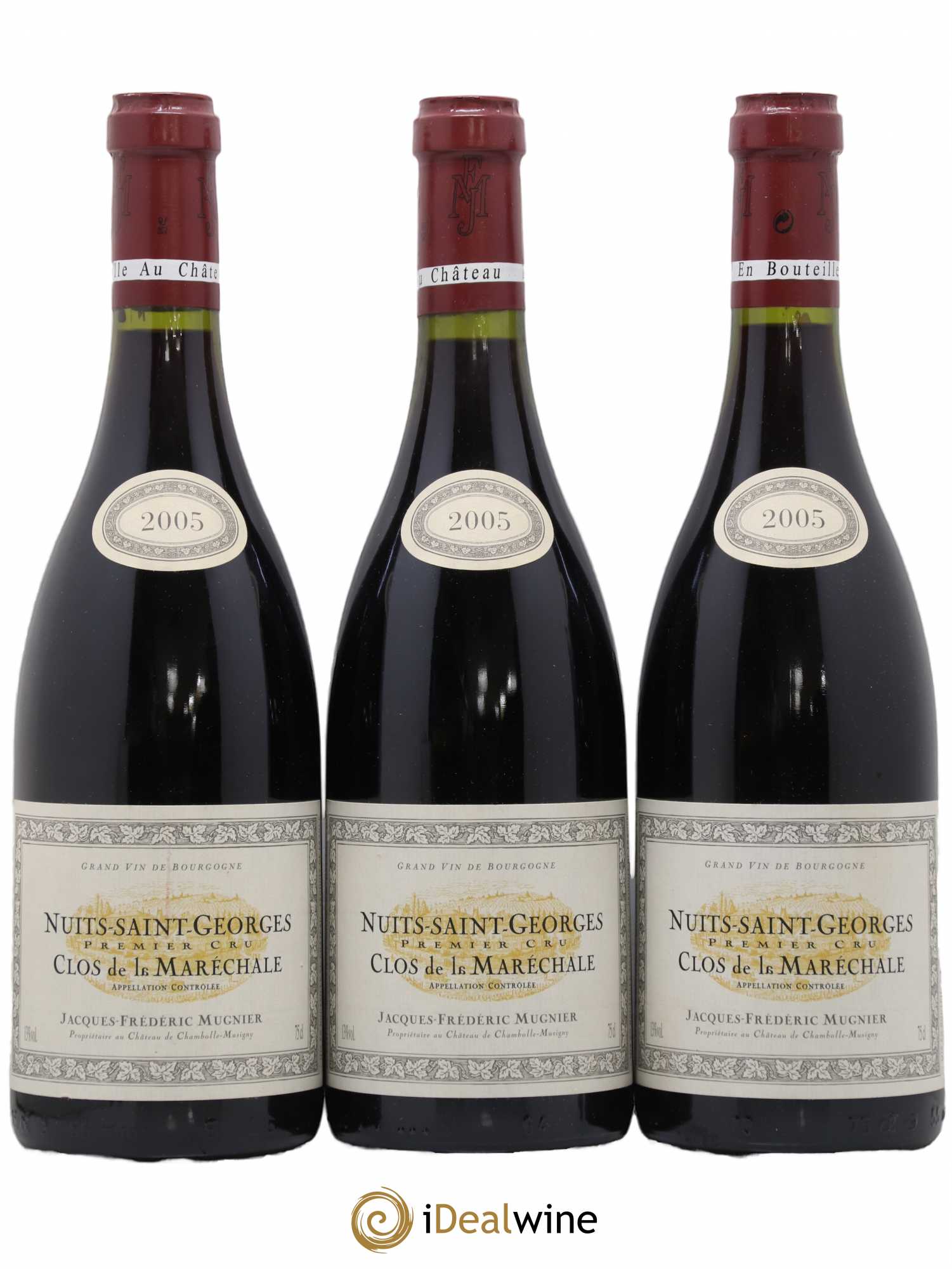 Nuits-Saint-Georges 1er Cru Clos de La Maréchale Jacques-Frédéric Mugnier 2005 - Lot de 3 bouteilles - 0