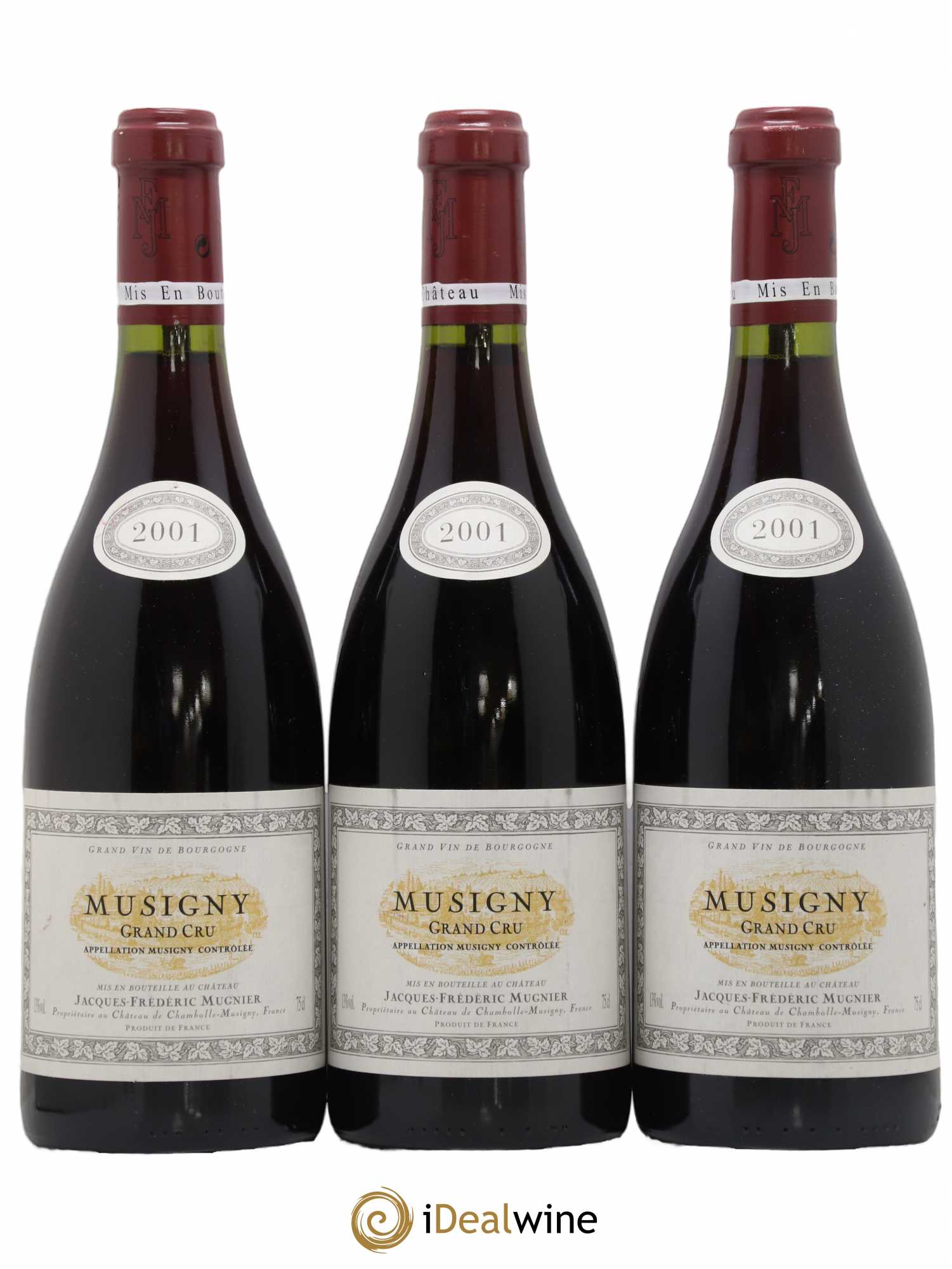 Musigny Grand Cru Jacques-Frédéric Mugnier 2001 - Lot de 3 bouteilles - 0