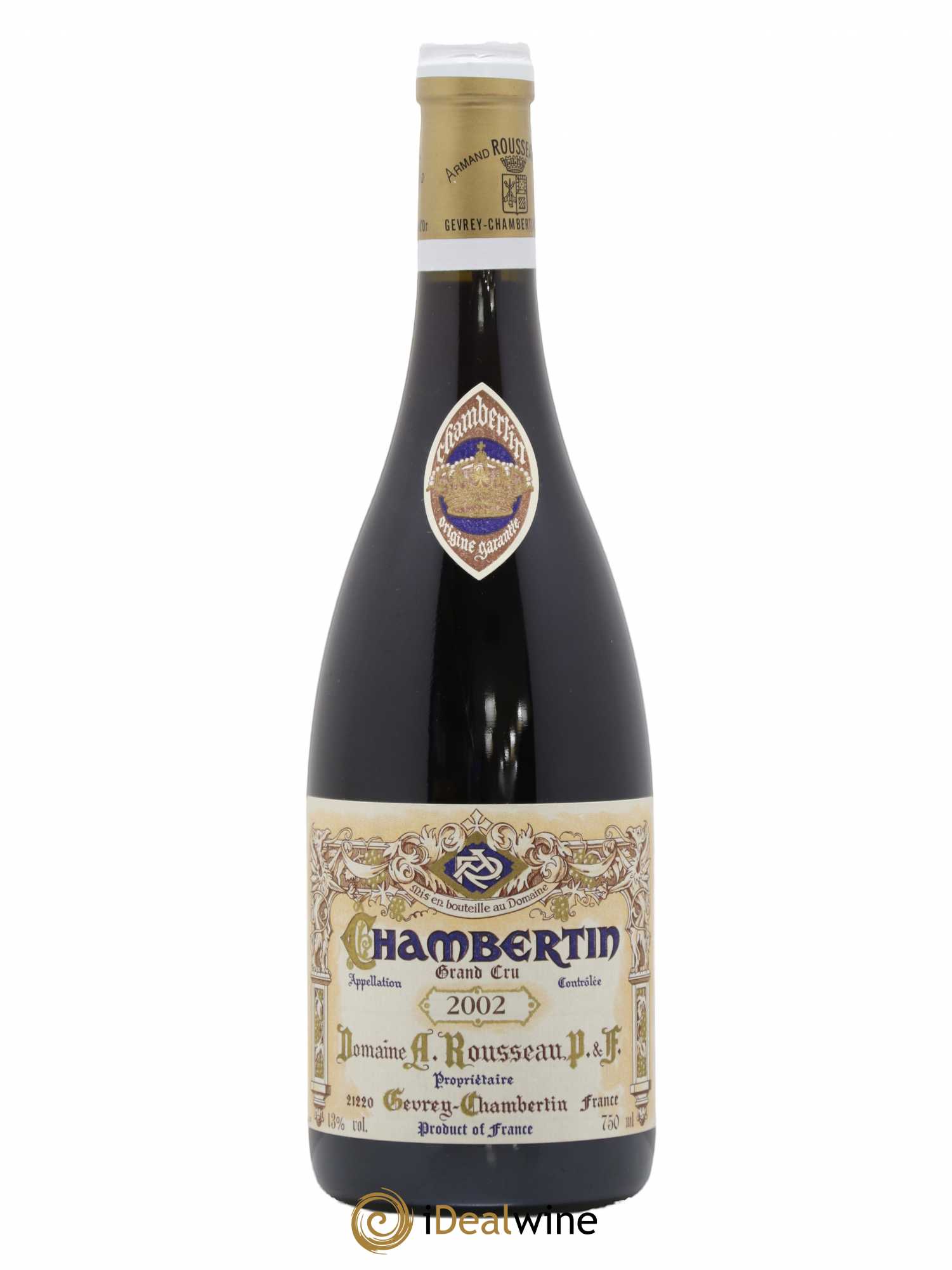 Chambertin Grand Cru Armand Rousseau (Domaine) 2002 - Lot de 1 bouteille - 0