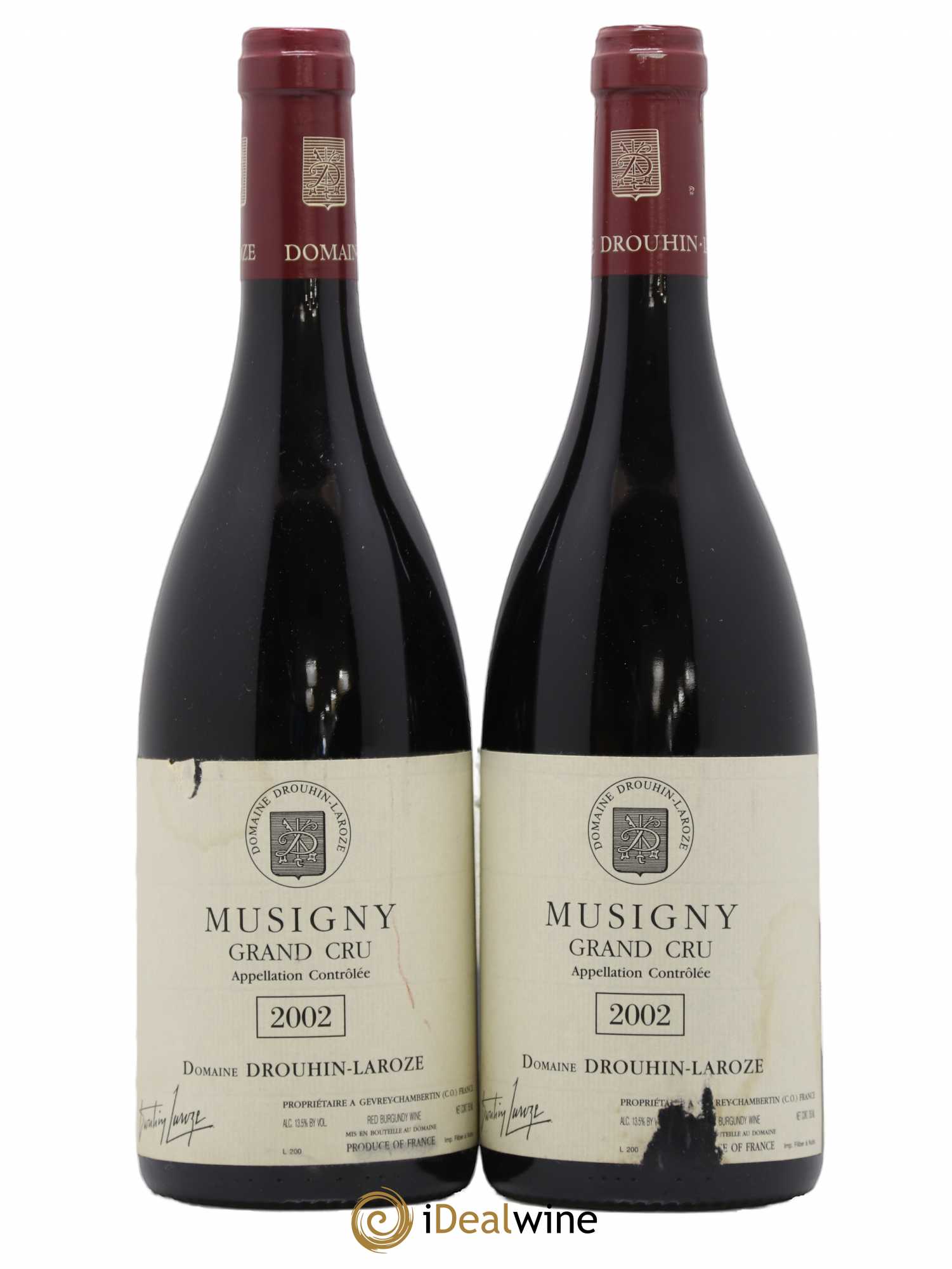 Musigny Grand Cru Domaine Drouhin-Laroze 2002 - Lot de 2 bouteilles - 0