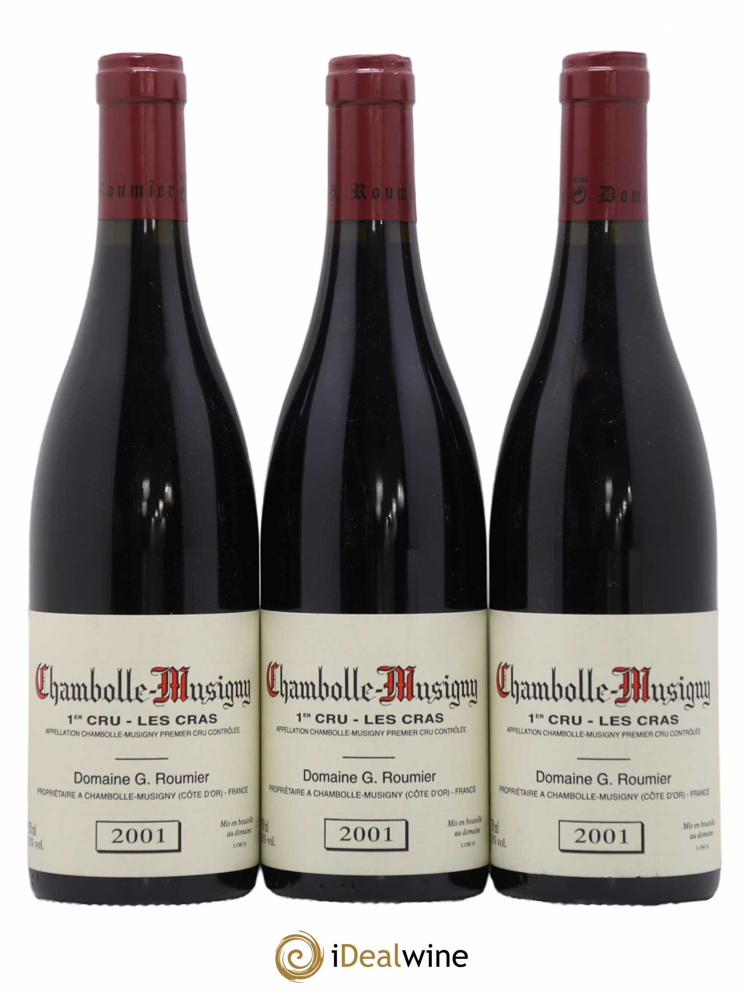Chambolle-Musigny 1er Cru Les Cras Georges Roumier (Domaine) 2001 - Lot de 3 bouteilles - 0